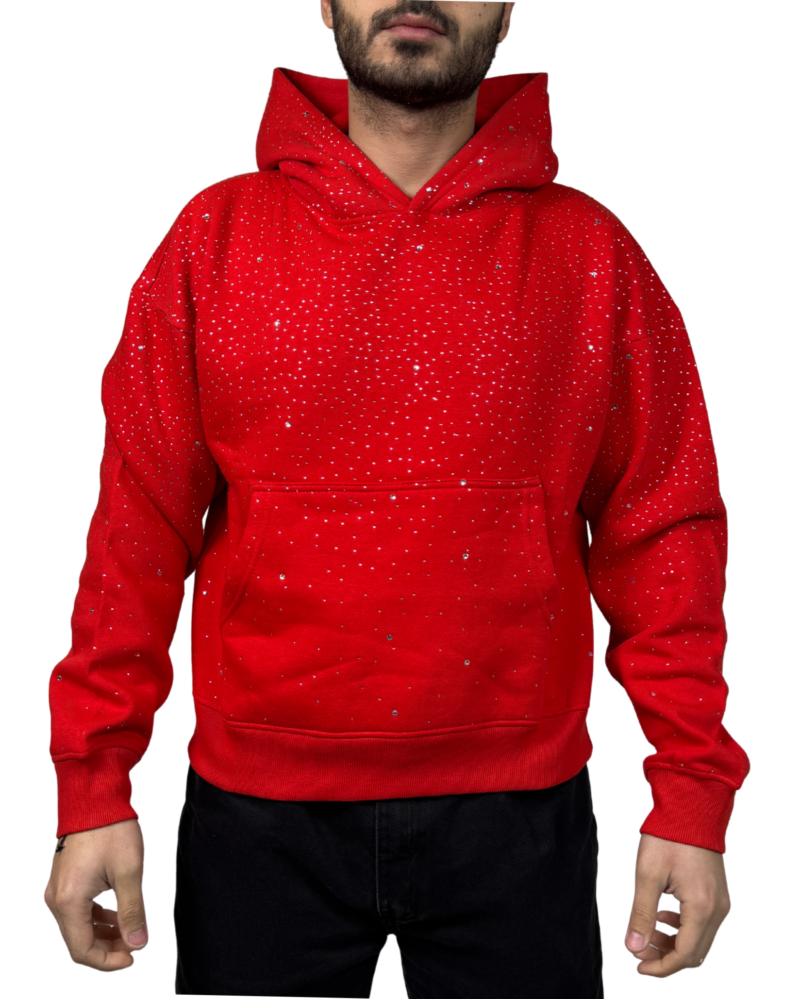 Mens Rhinestone Hoodie