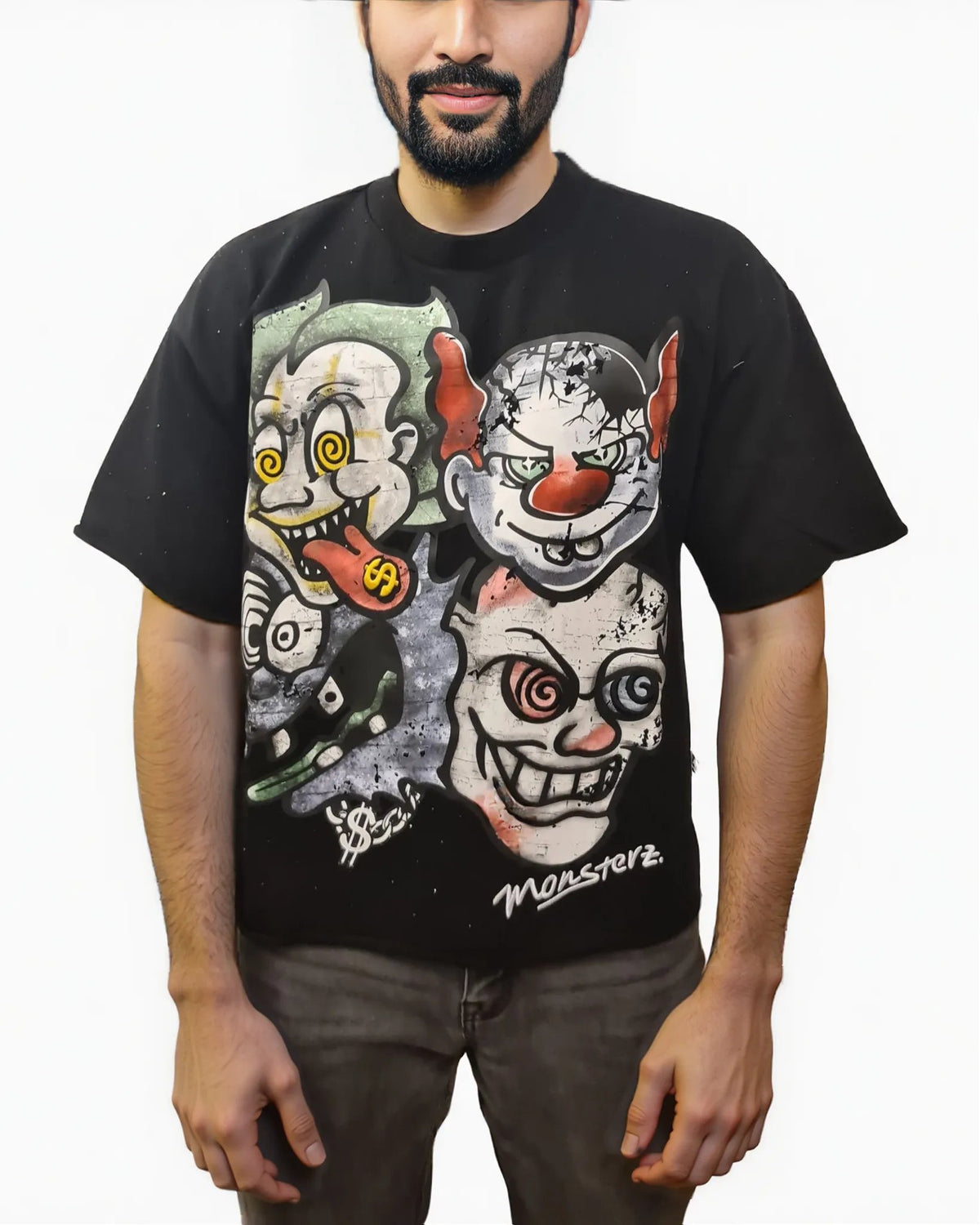 Mens Monster Club Cropped Shirt