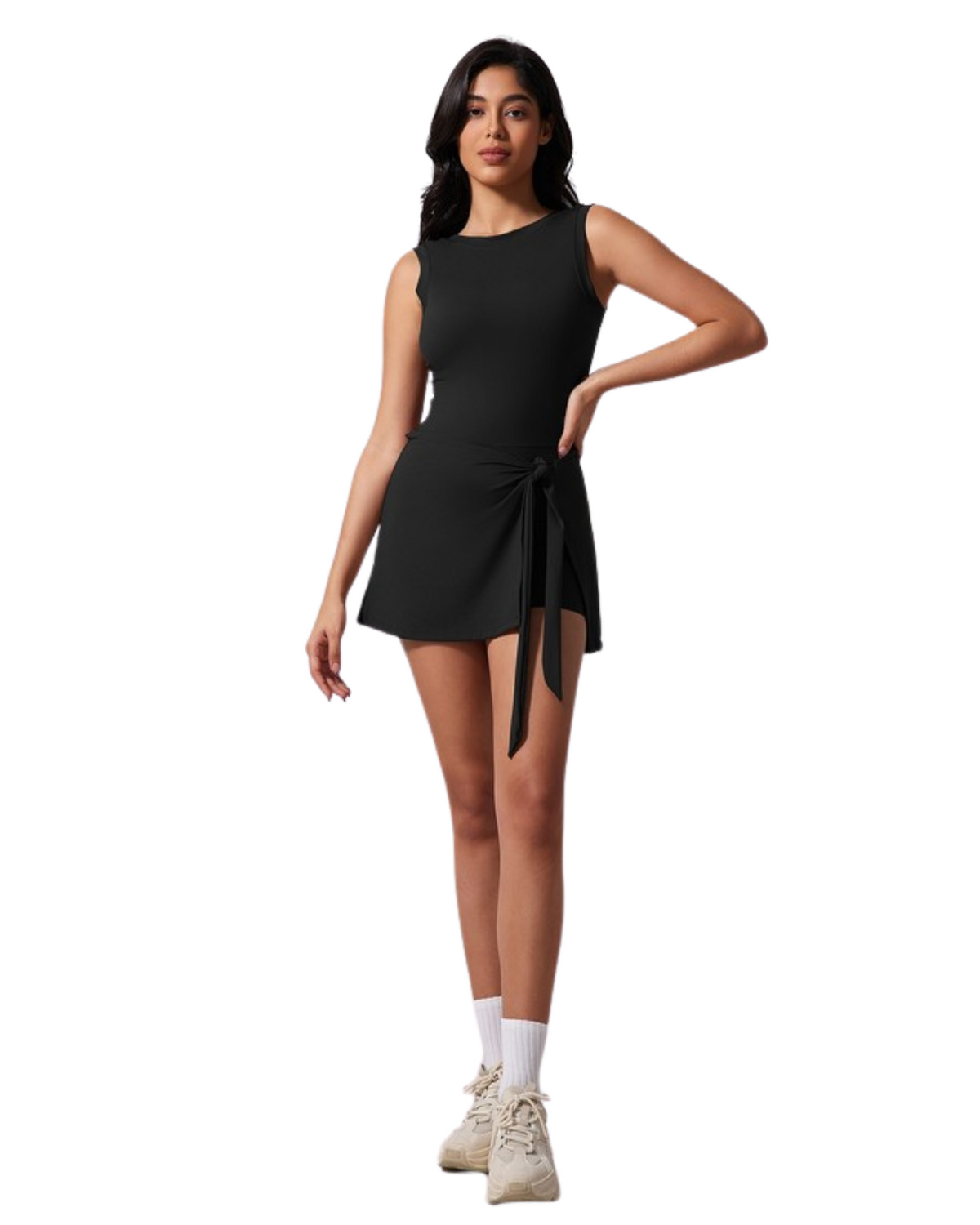 Womens High Spot Bodycon Dress