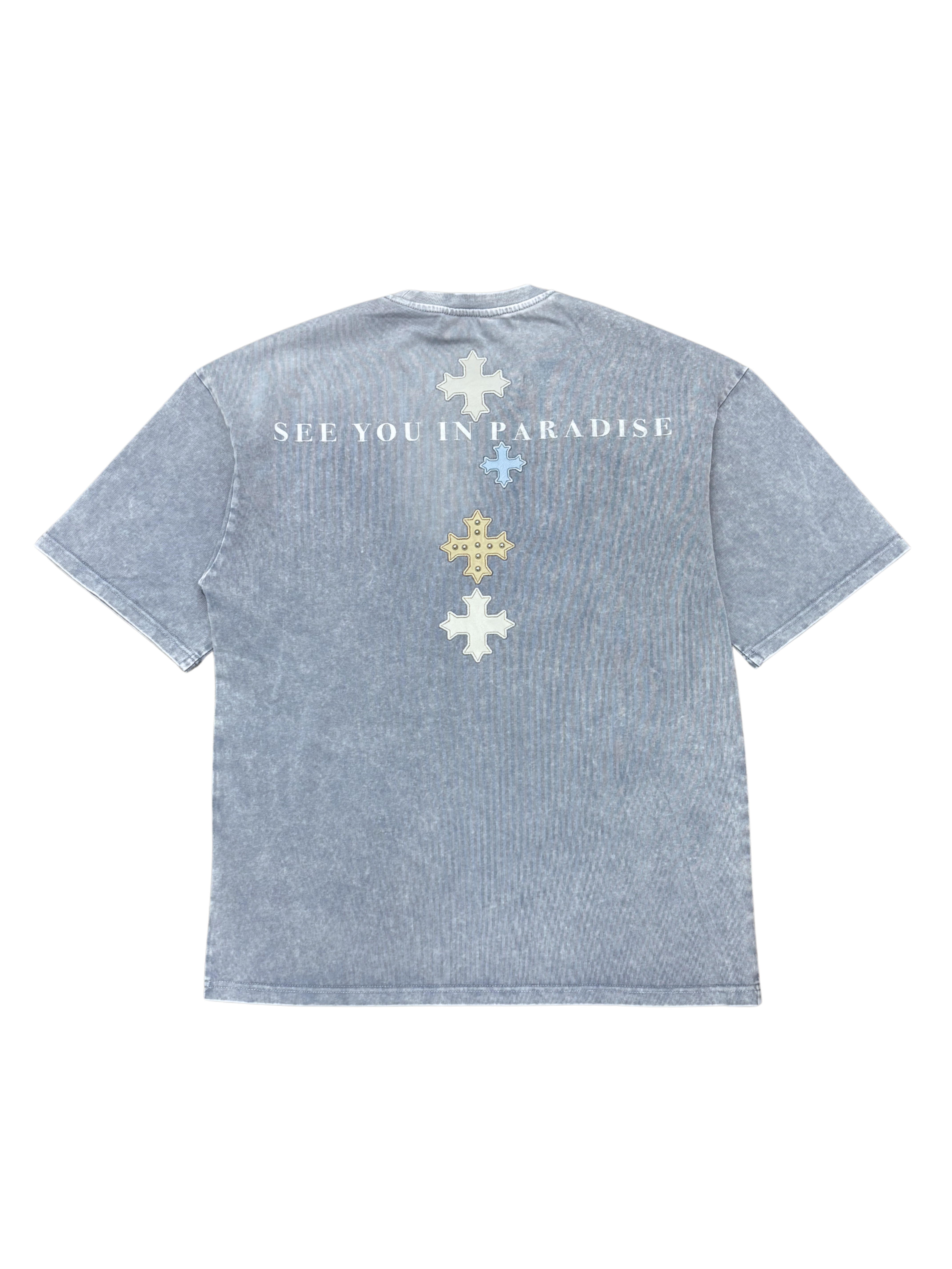Mens Chrome Hearts Studded Patch Shirt