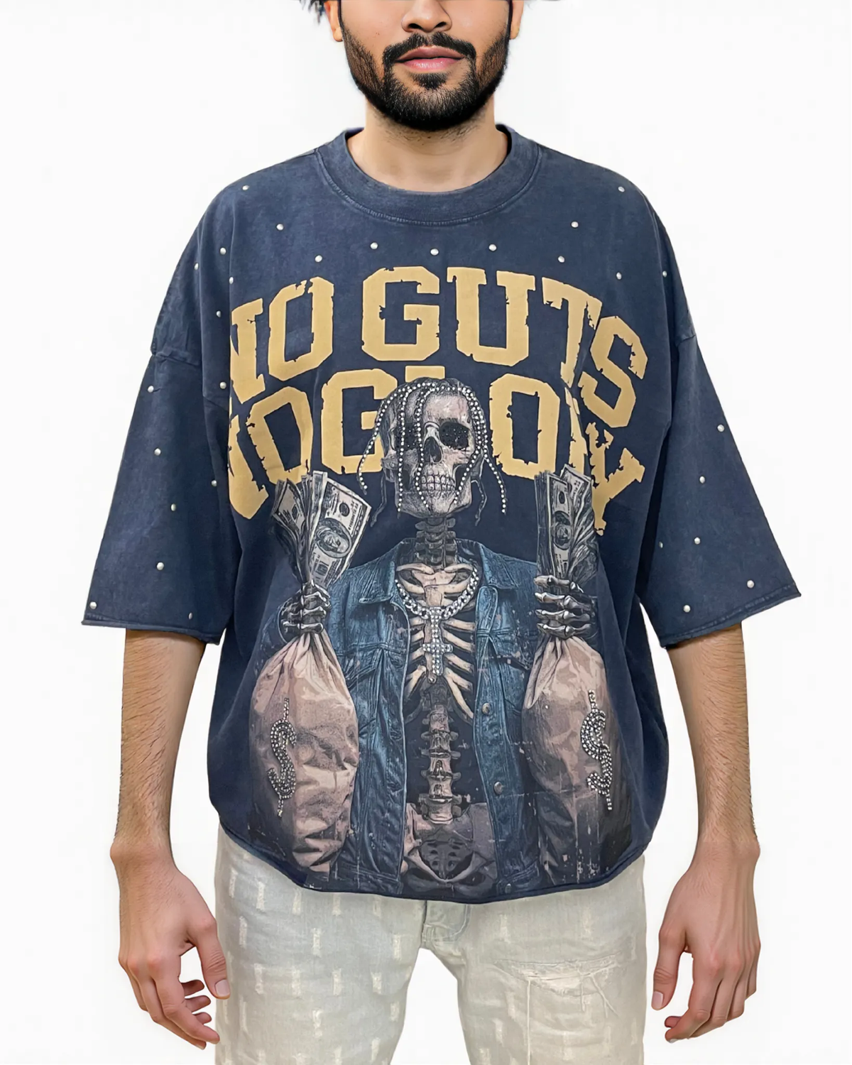 Mens No Glory Rhinestone Shirt
