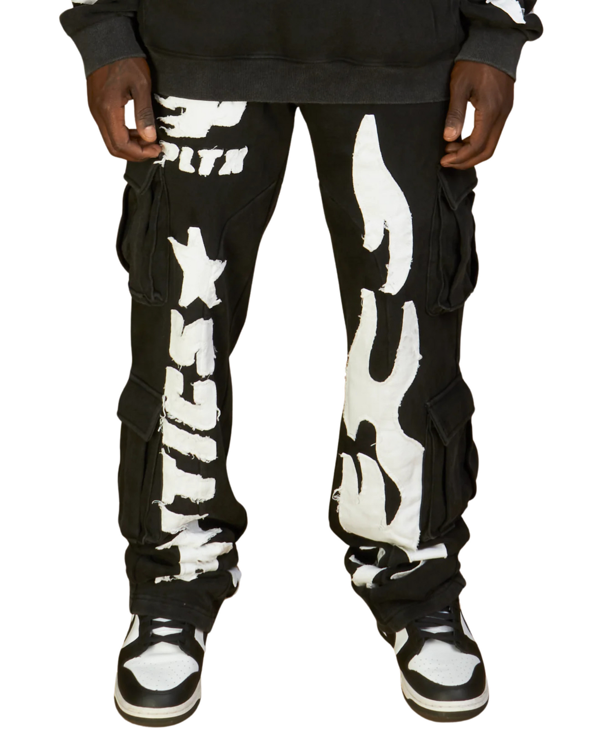 Mens OZ Flames Style Cargo Sweatpant