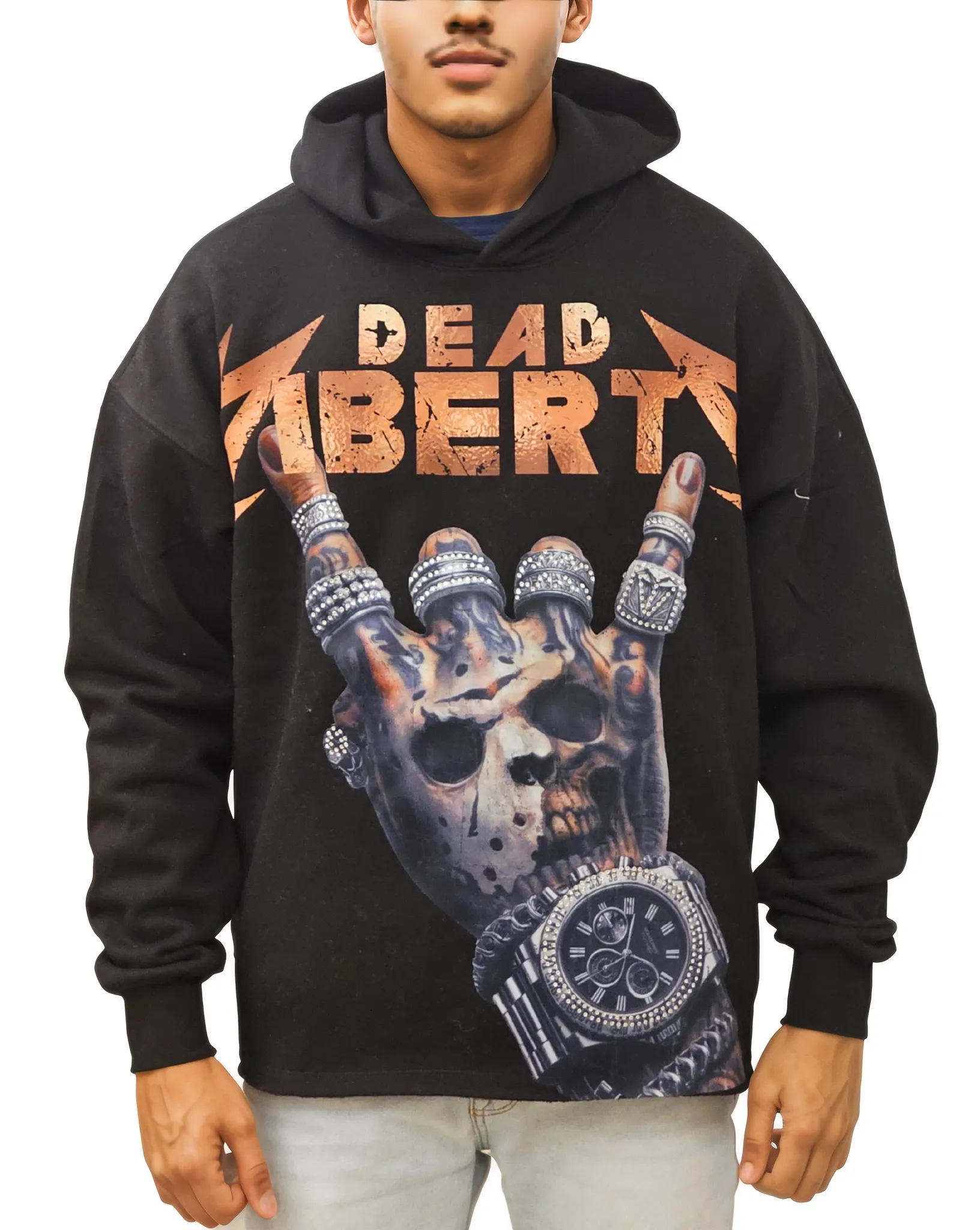 Mens Dead Ibert Oversized Hoodie