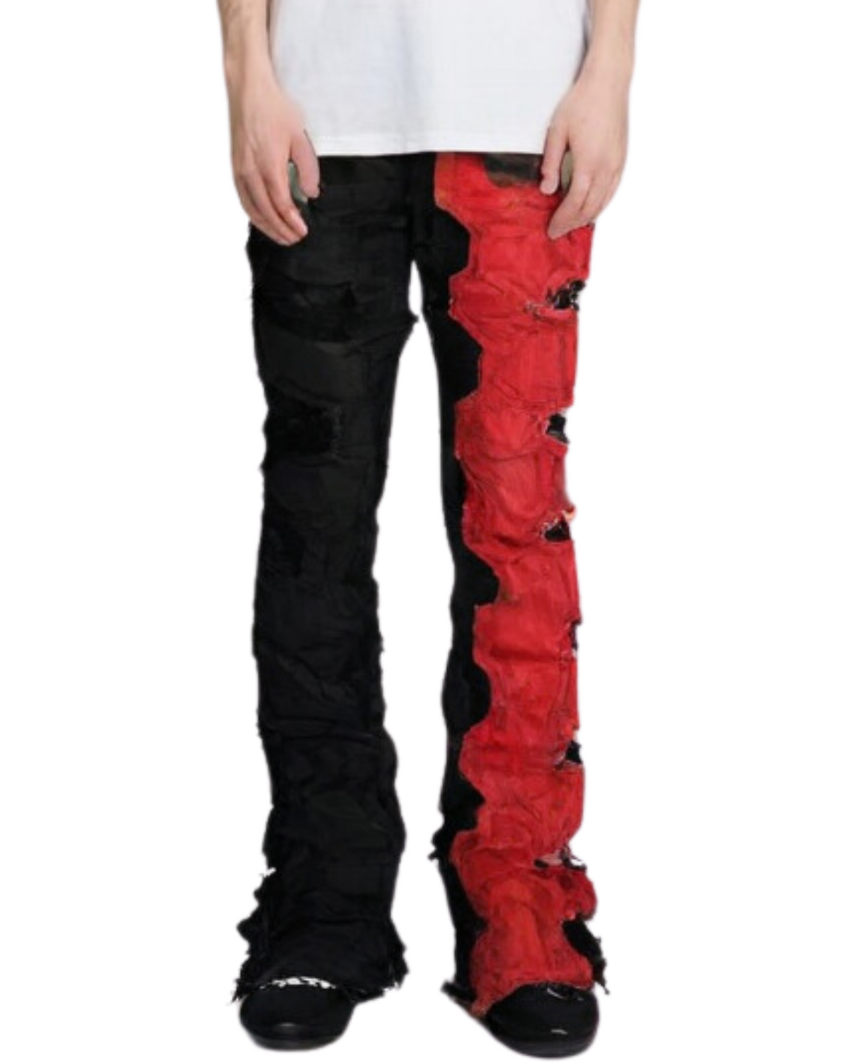 Mens Fain Strike Stacked Jeans