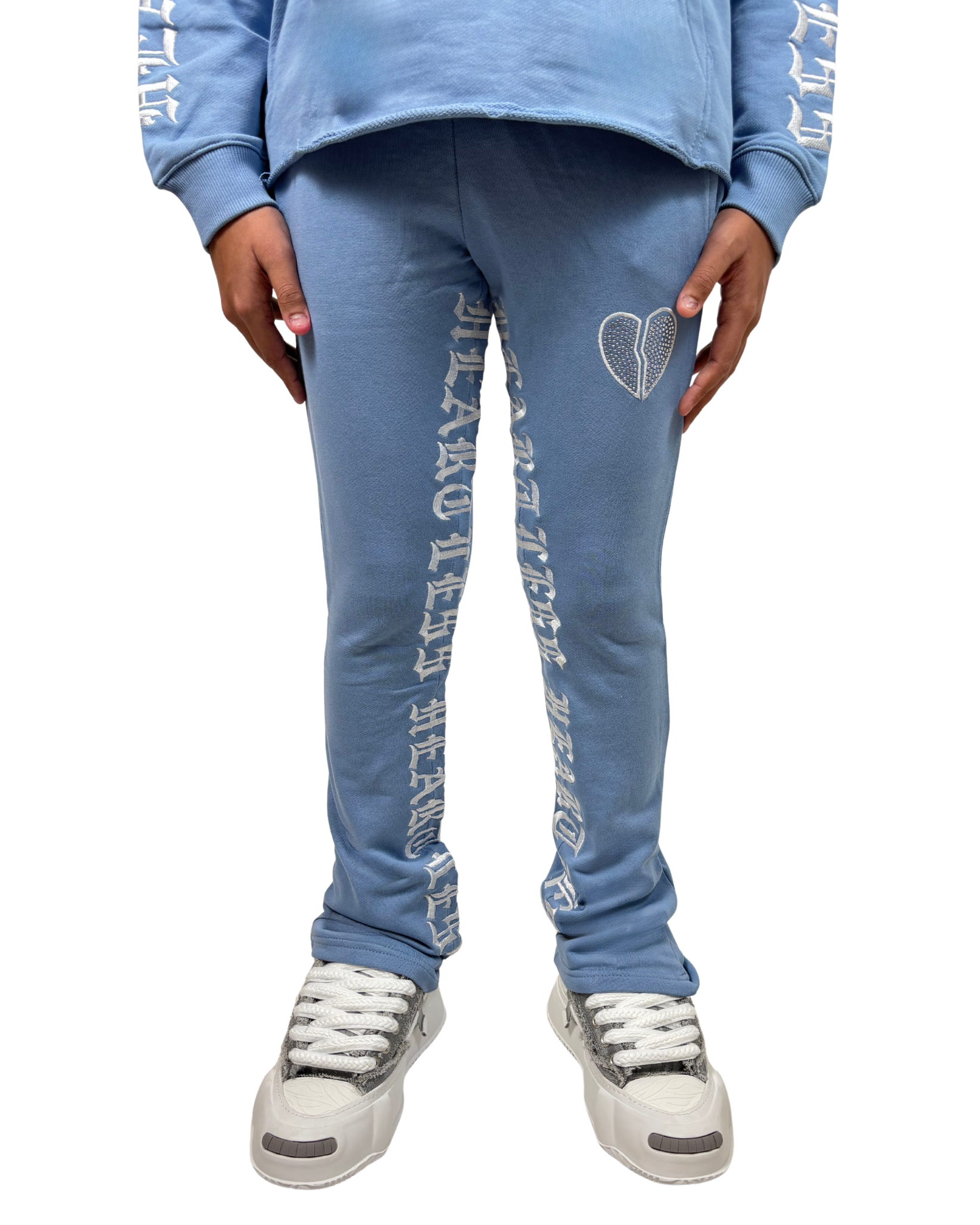 Kids Heartless Stacked Sweatpant 80559A