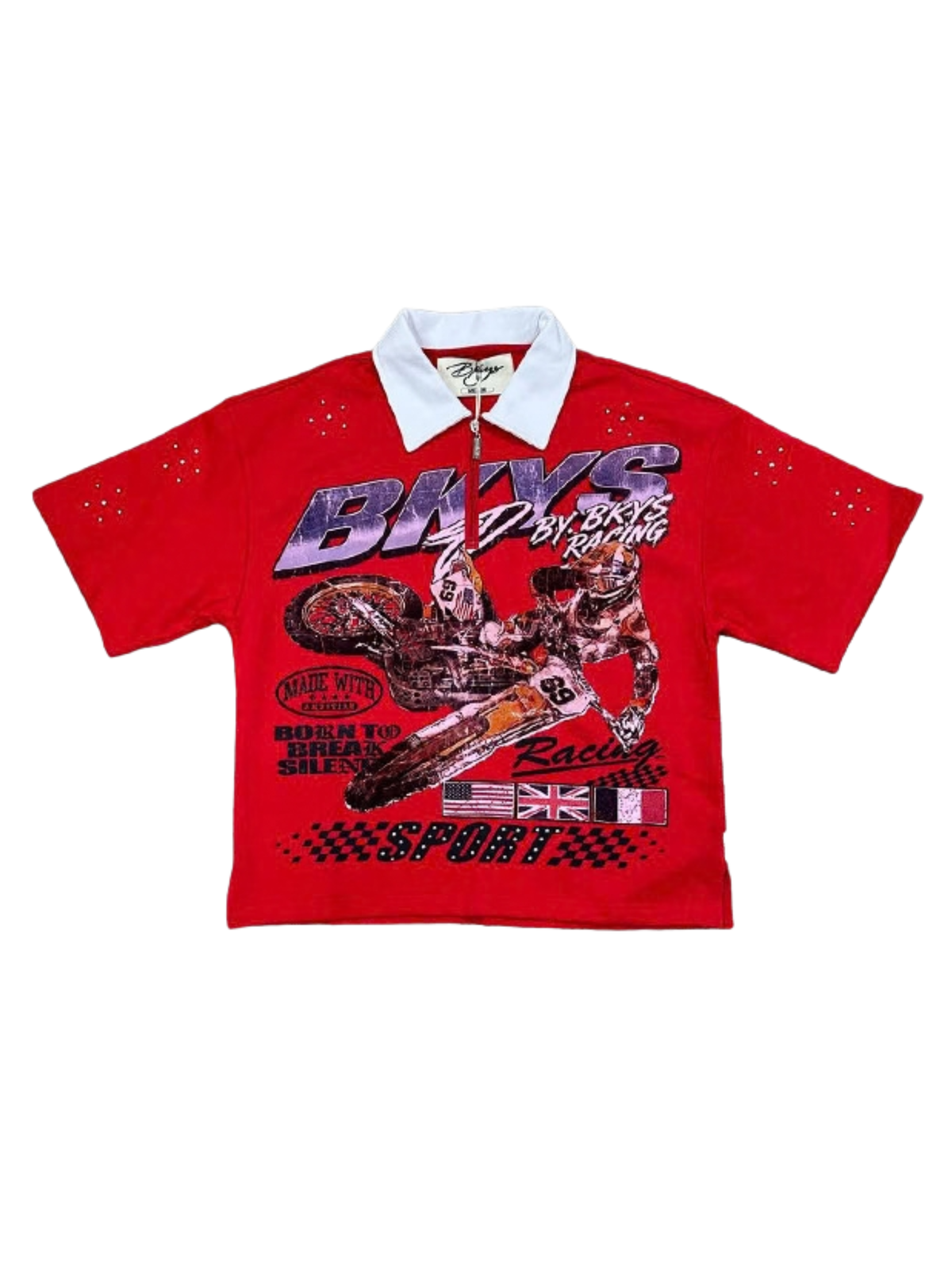 Mens Bike Racing Polo Shirt