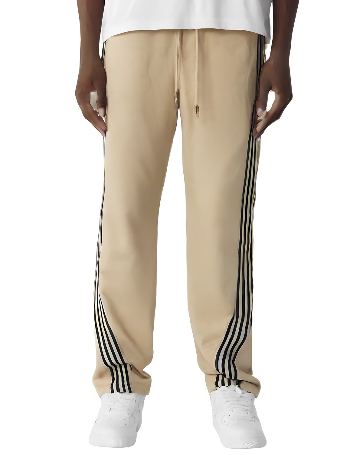 Mens Striped Stack Sweatpant