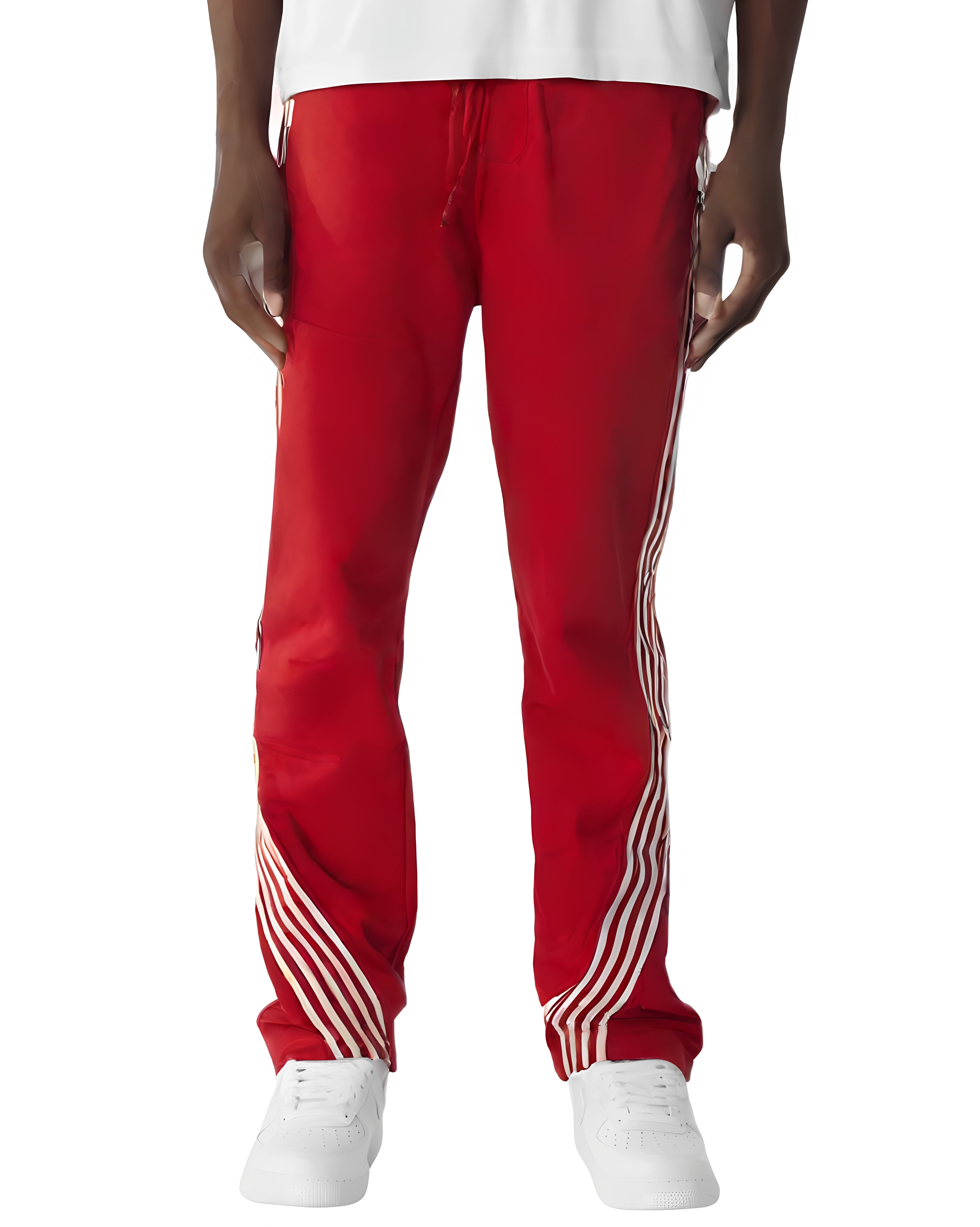 Mens Striped Stack Sweatpant