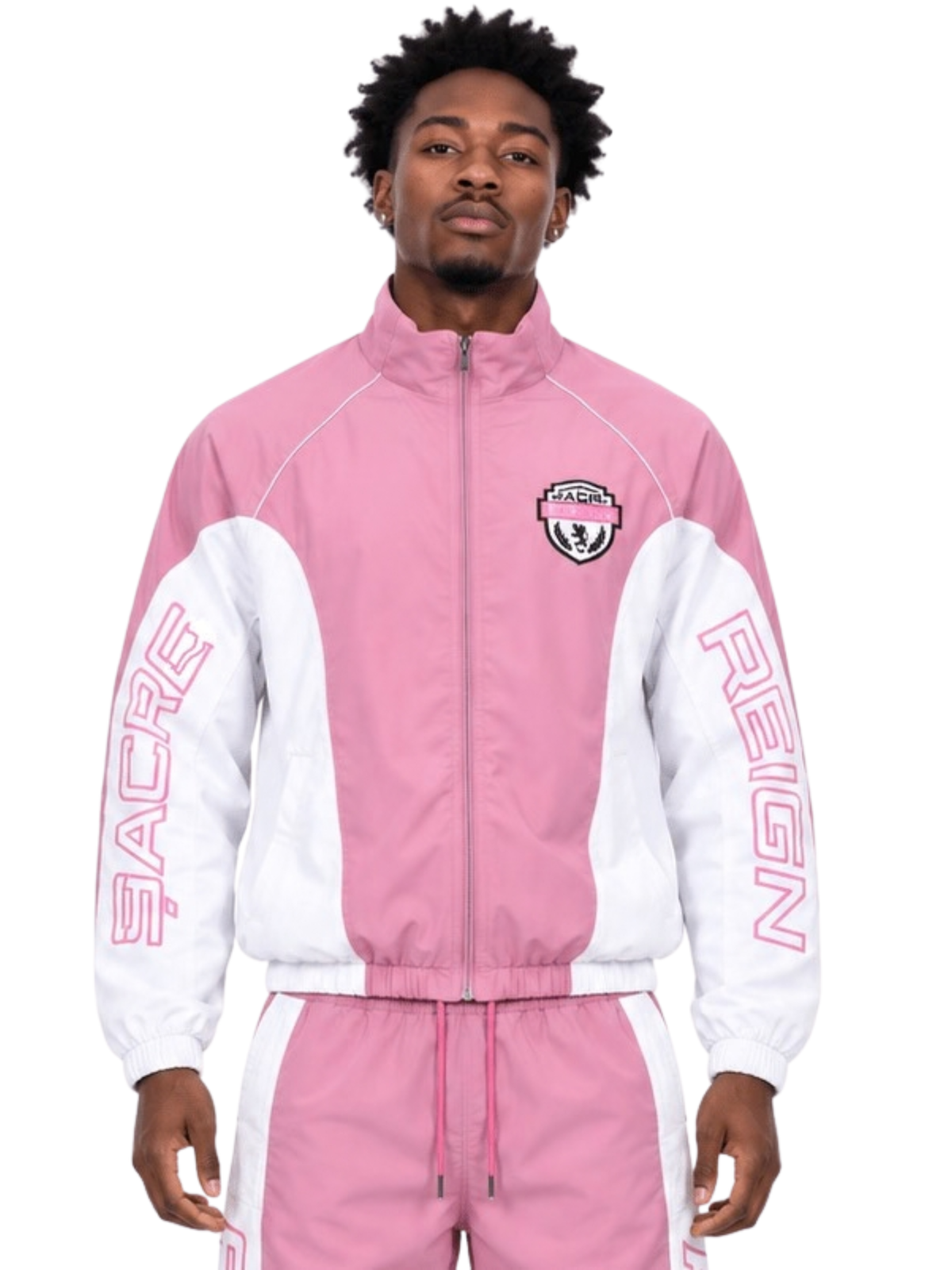 Mens Nylon Sacre Zip Jacket