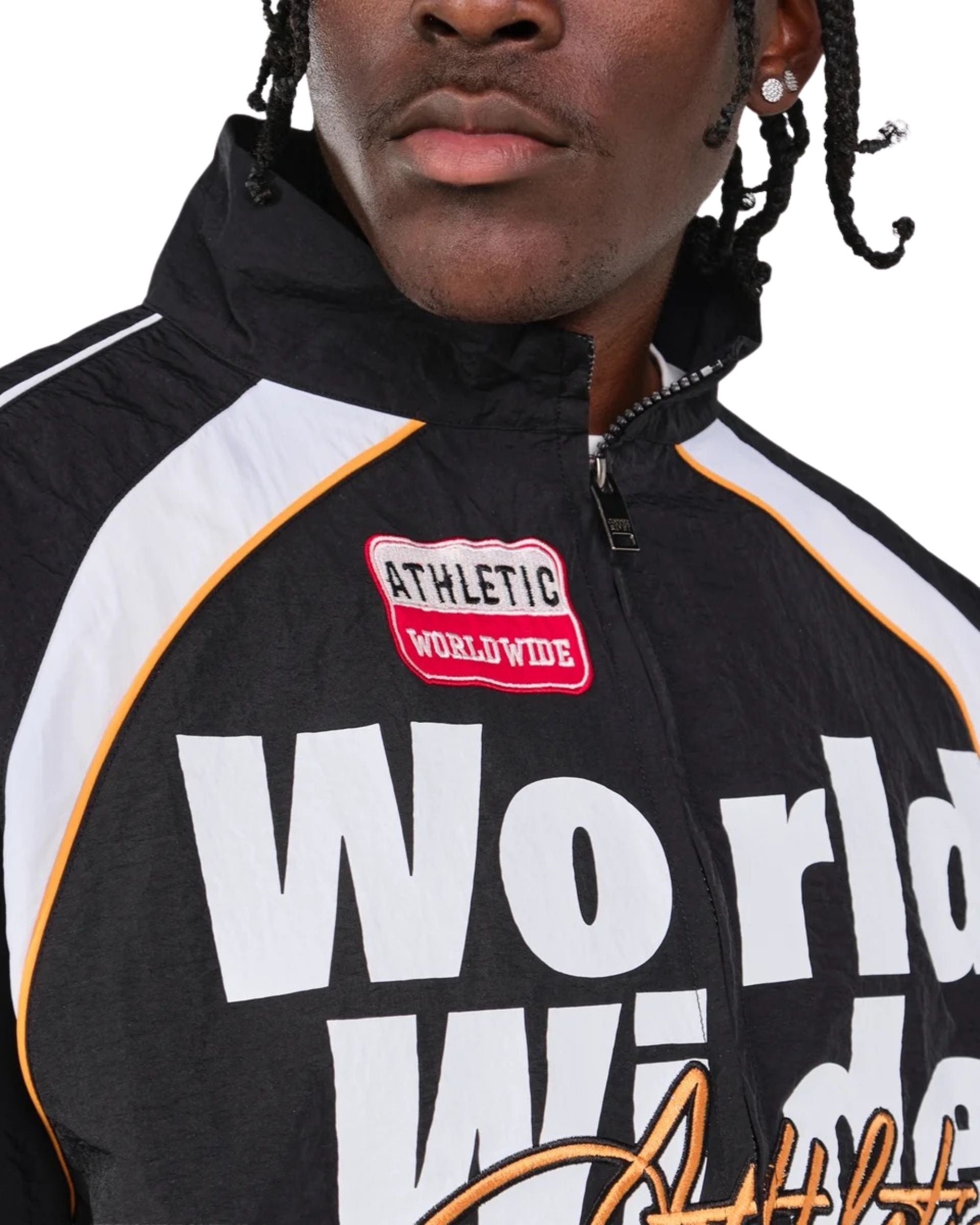 Mens Nylon Worldwide Full-Zip