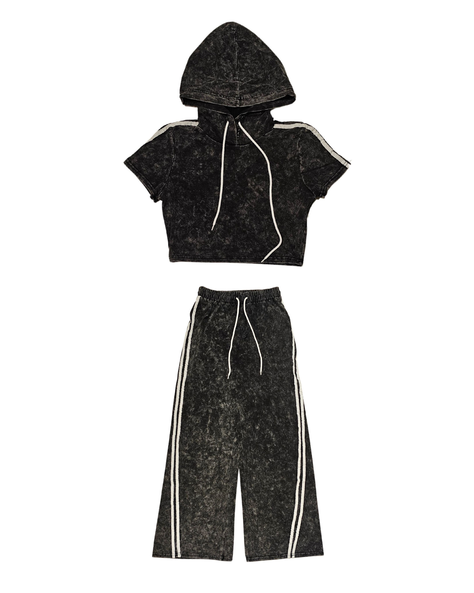 Womens Oversize Stripe Sweat Shirt And Pant