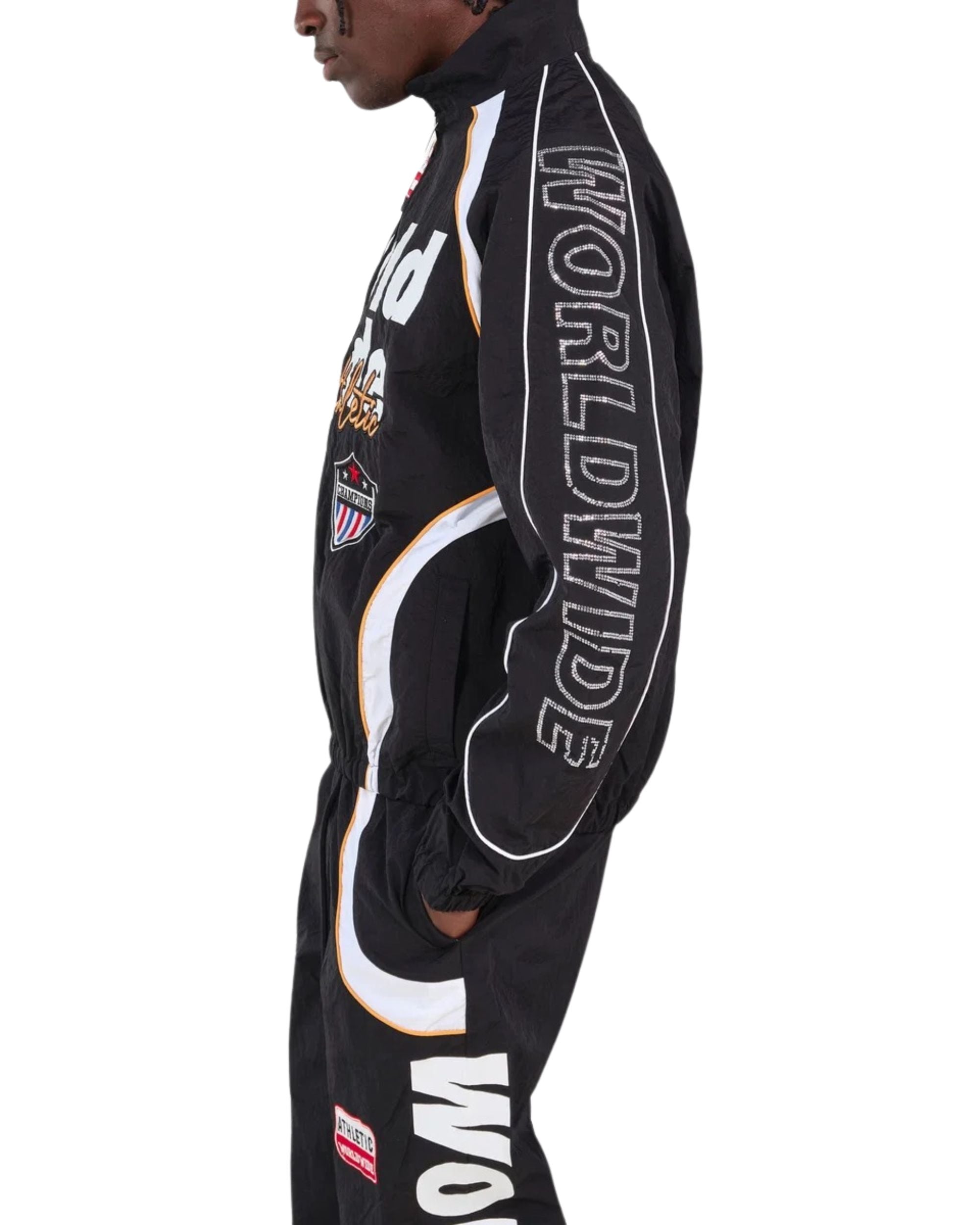 Mens Nylon Worldwide Full-Zip