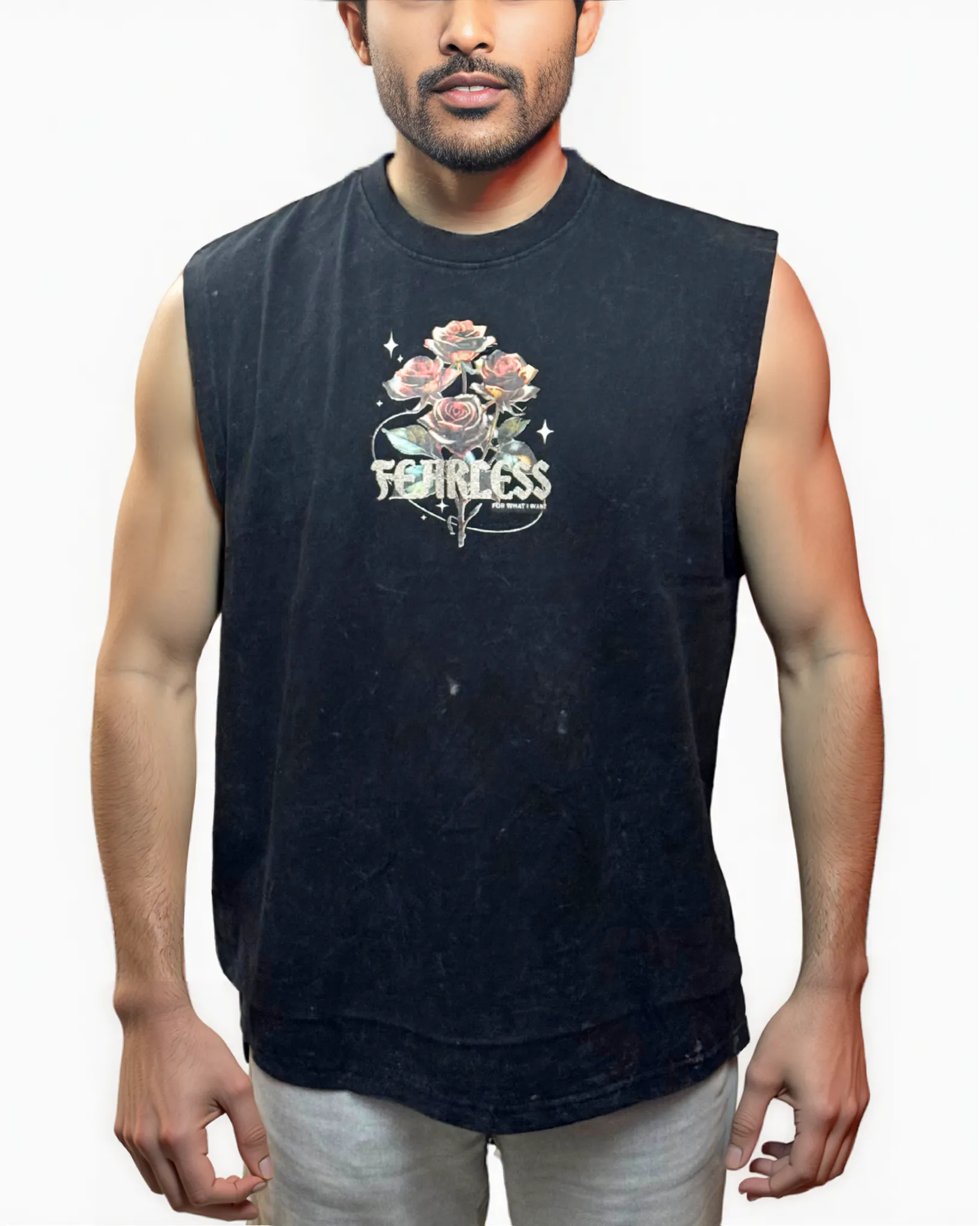 Mens Grateful Sleeveless Shirt