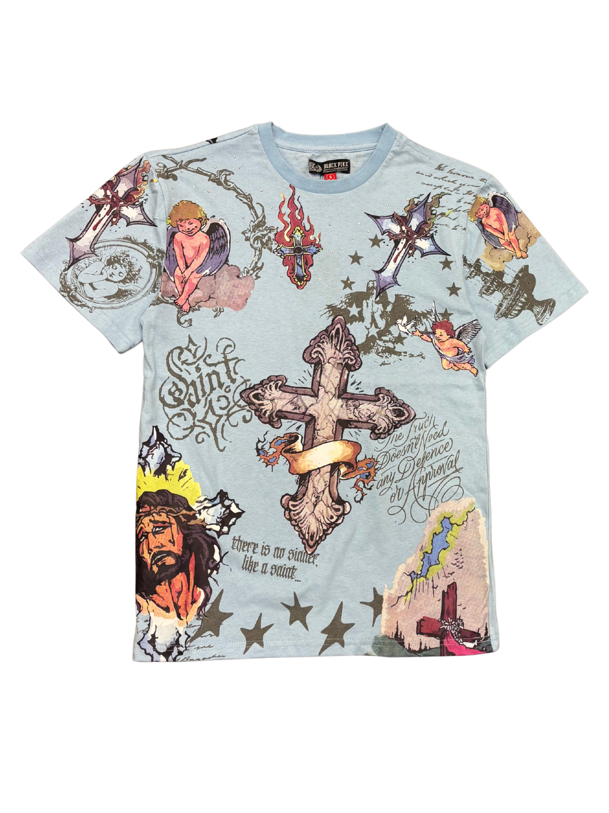 Mens Angels and Crosses Shirt