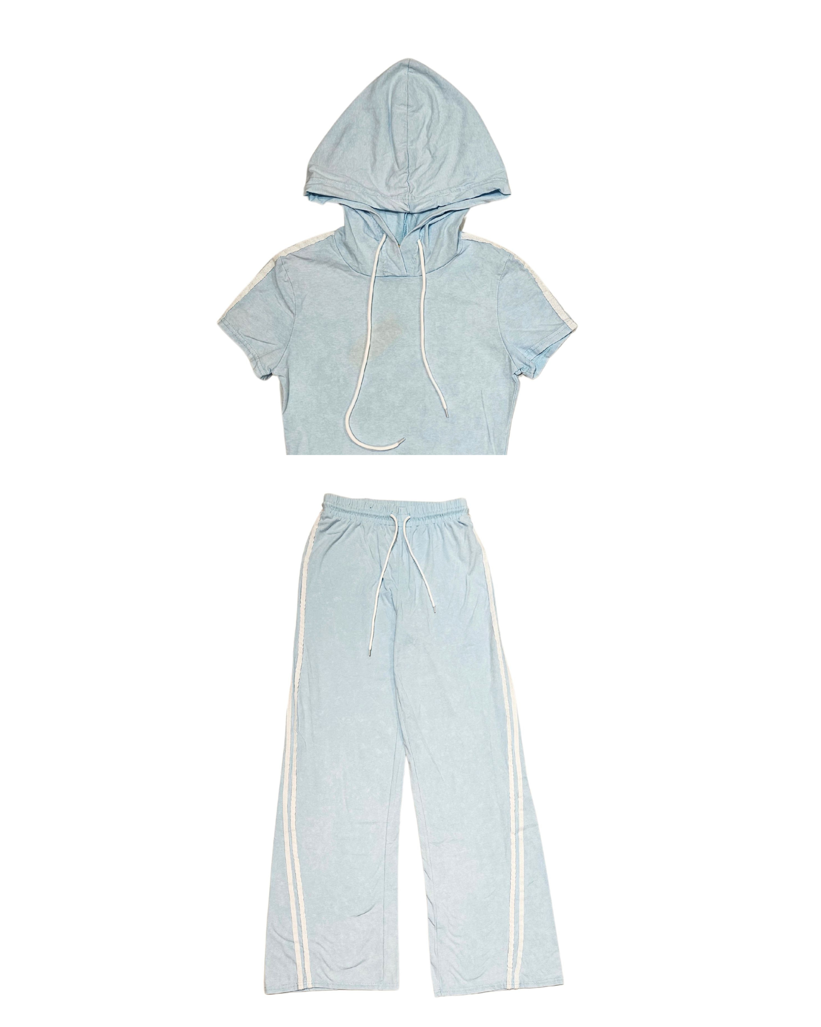 Womens Oversize Stripe Sweat Shirt And Pant