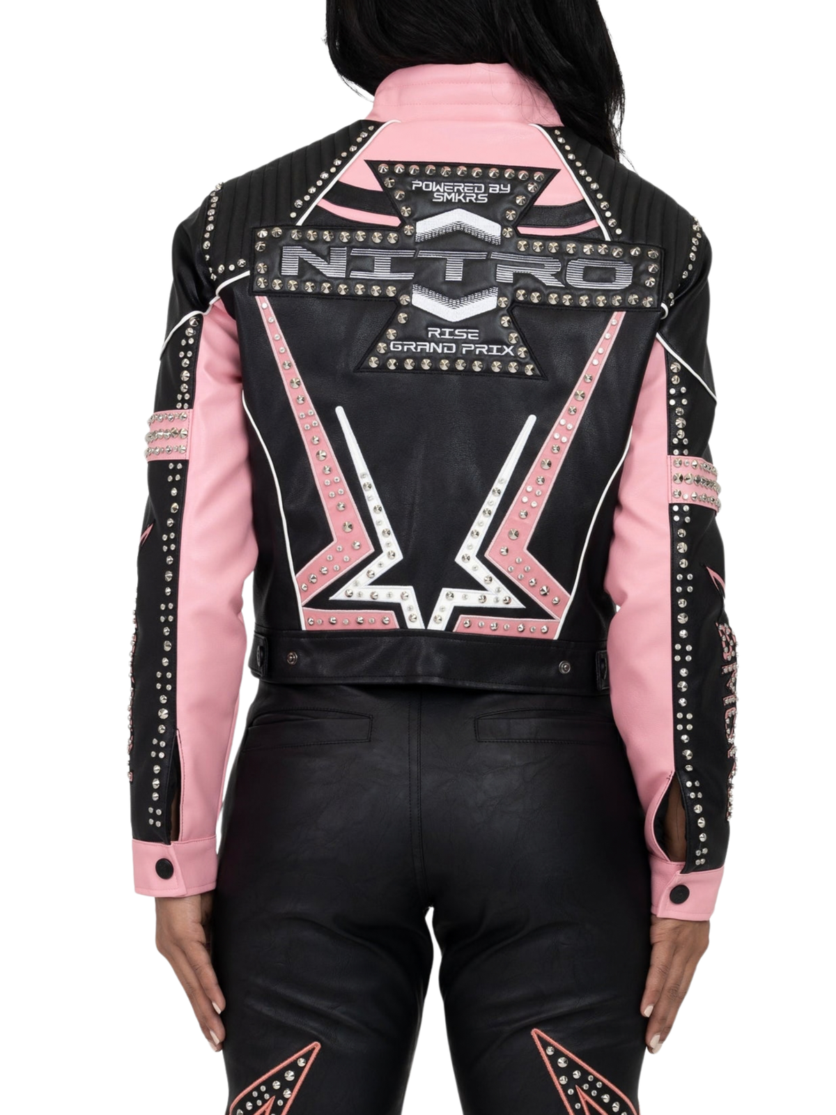 Womens Biker Stud Jacket