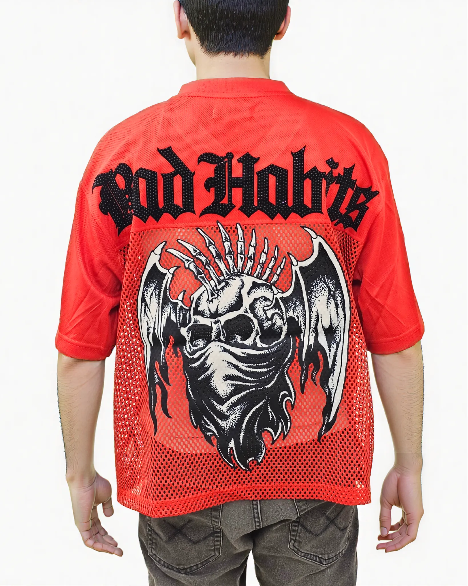 Mens Bad Habits Football Jersey
