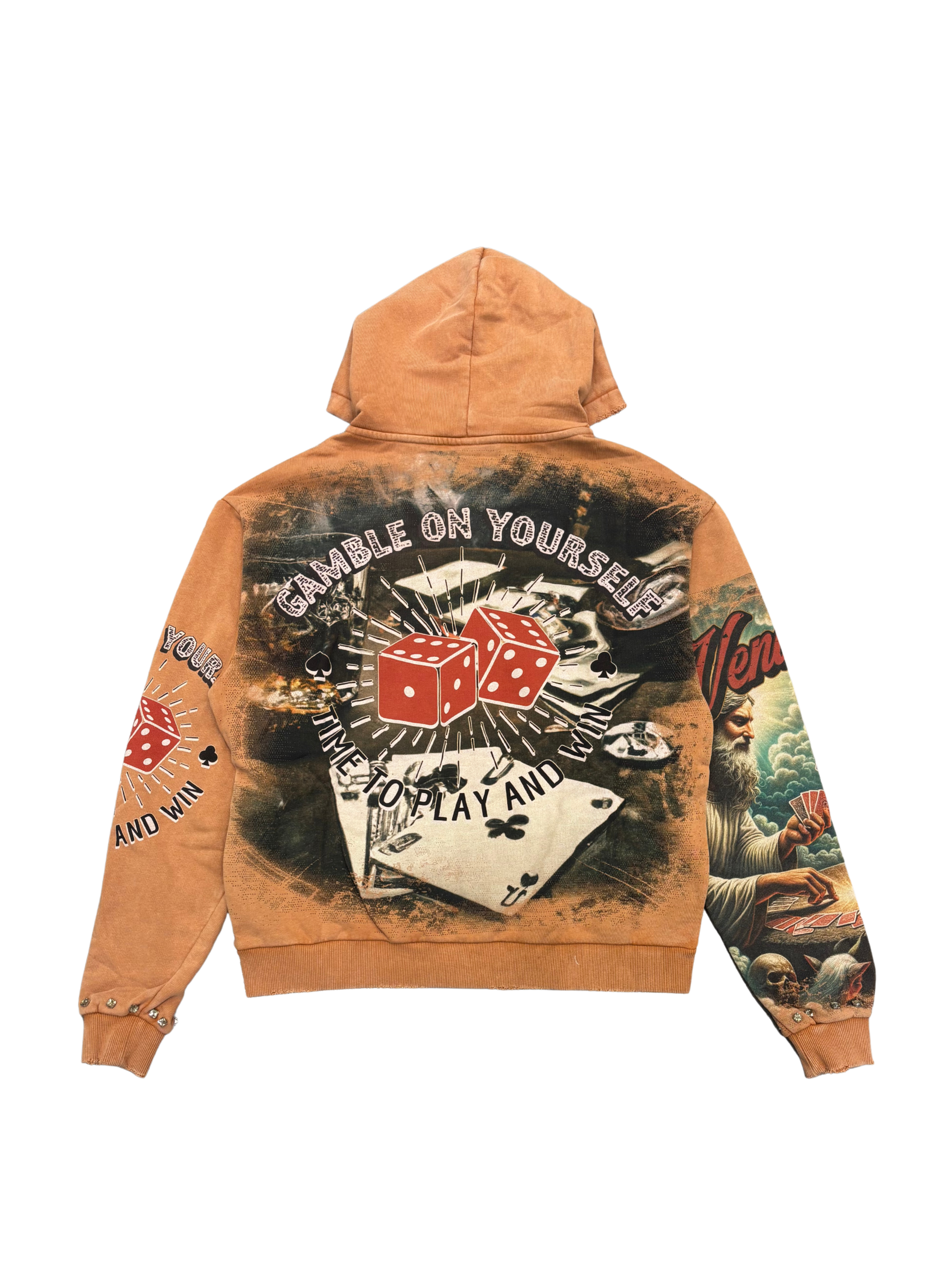 Mens Vendetta Zip Front Hoodie