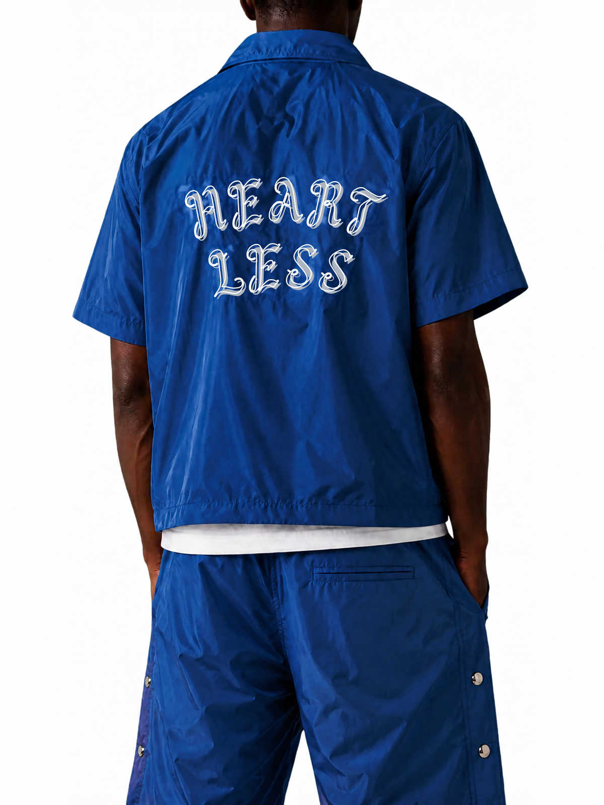Mens Heartless Button Front Shirt