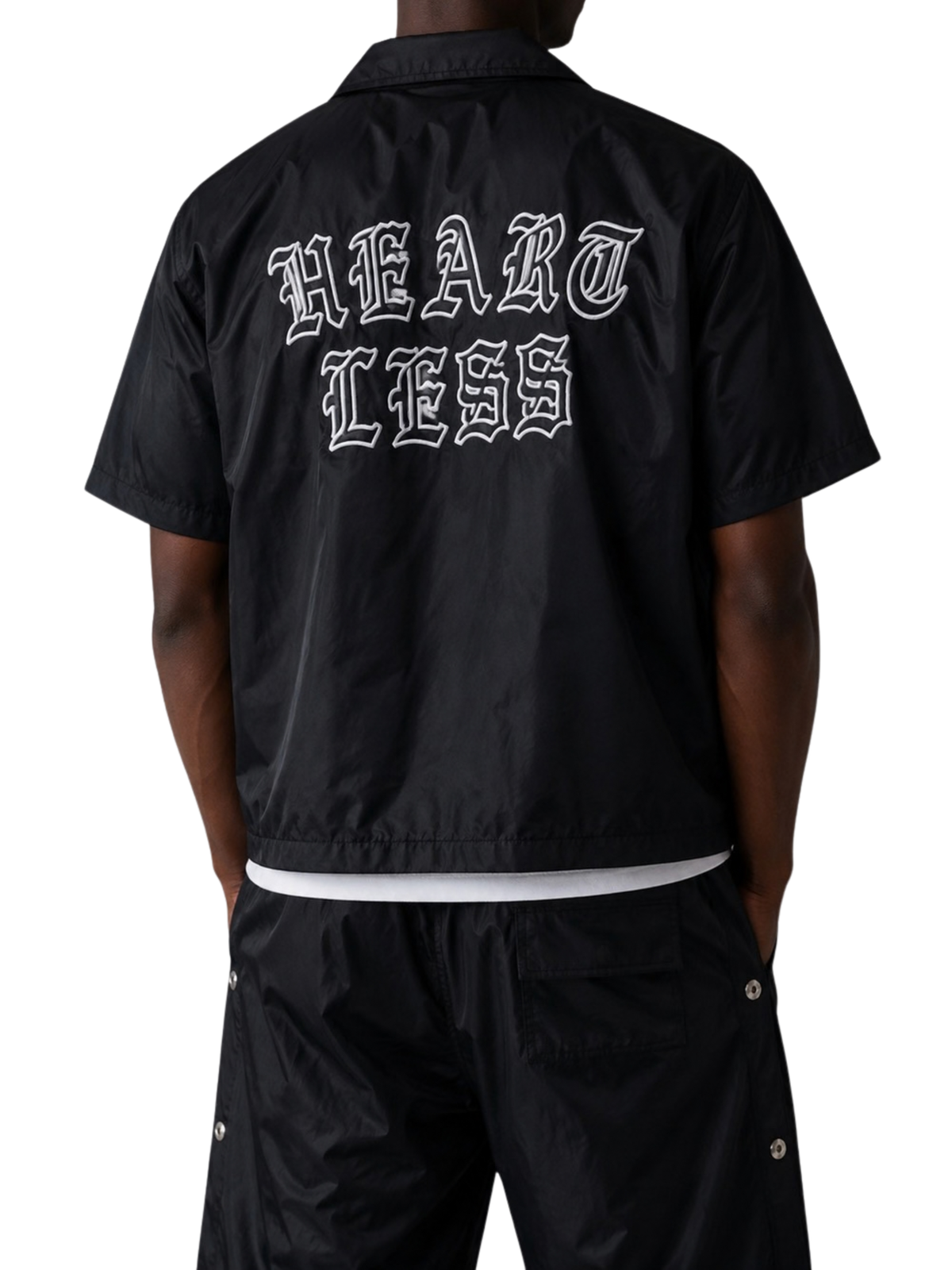 Mens Heartless Button Front Shirt