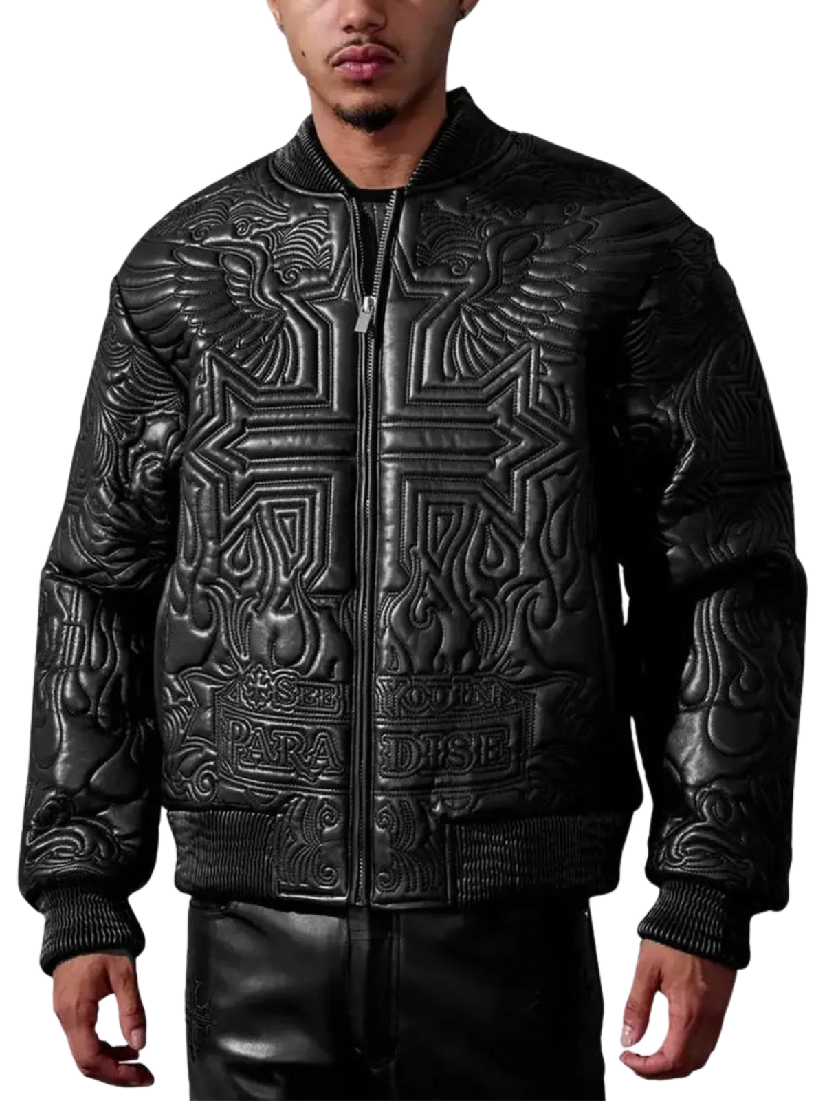 Mens Cross Zip Front Jacket 91685