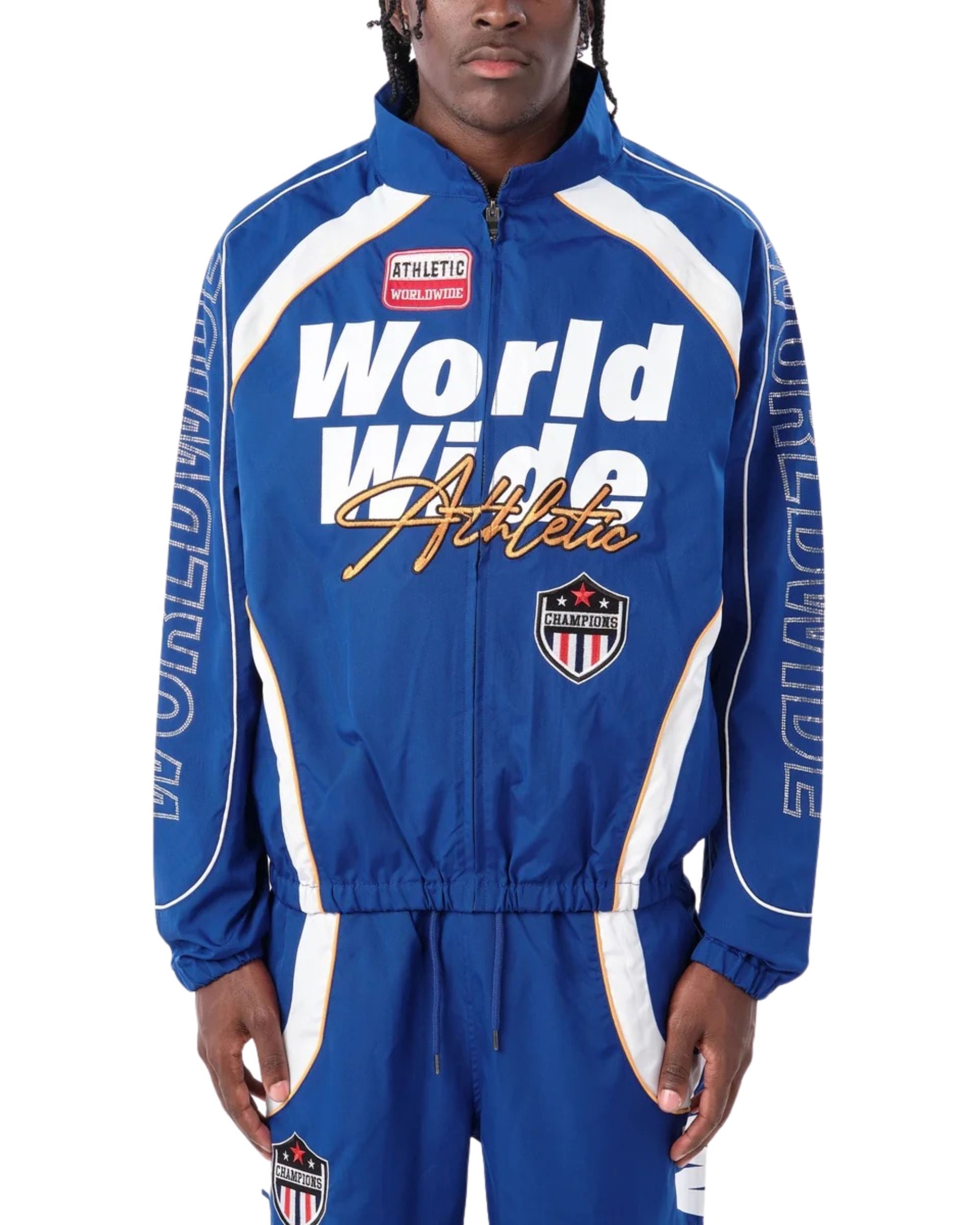 Mens Nylon Worldwide Full-Zip