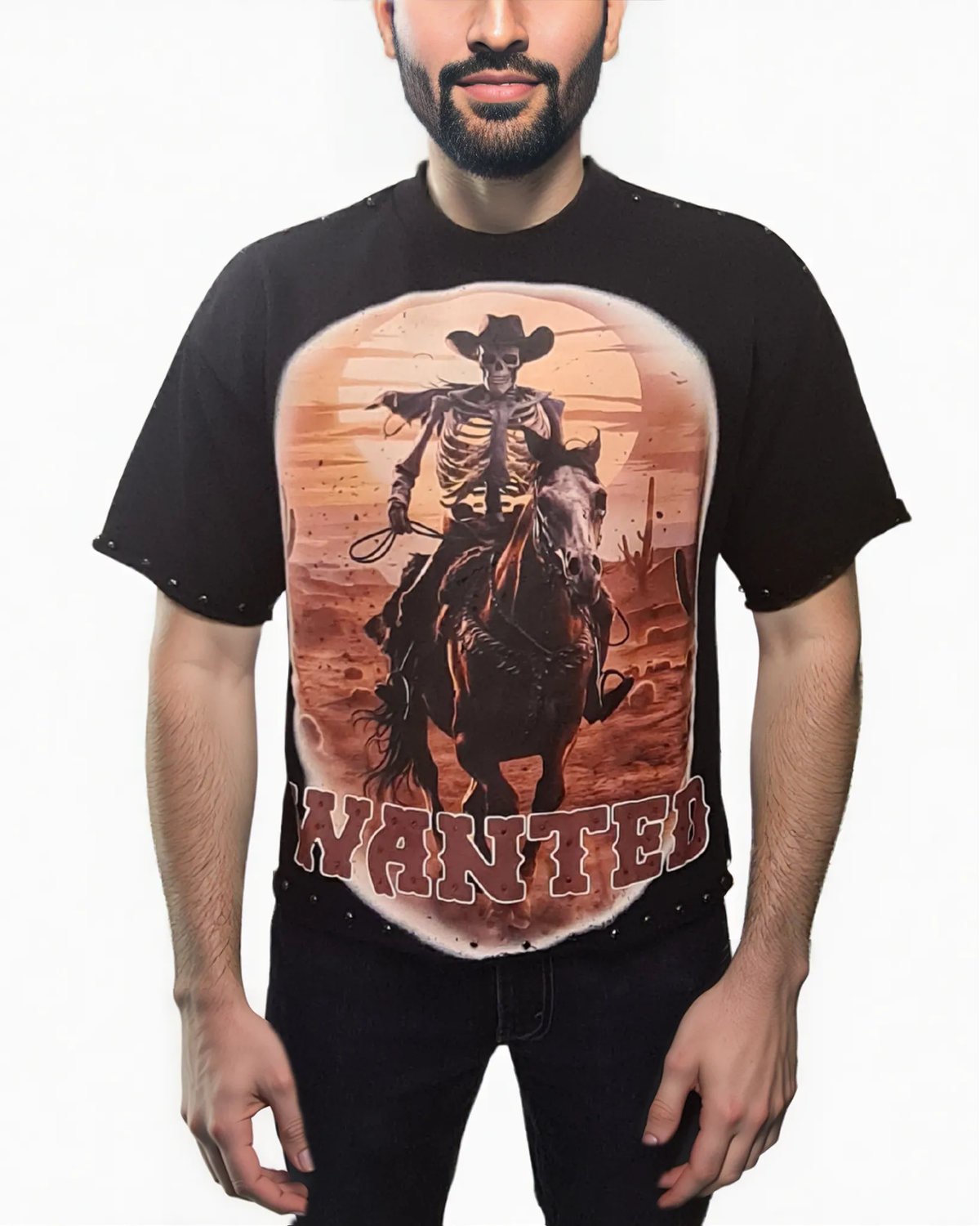 Mens Wanted Cowboy Shirt