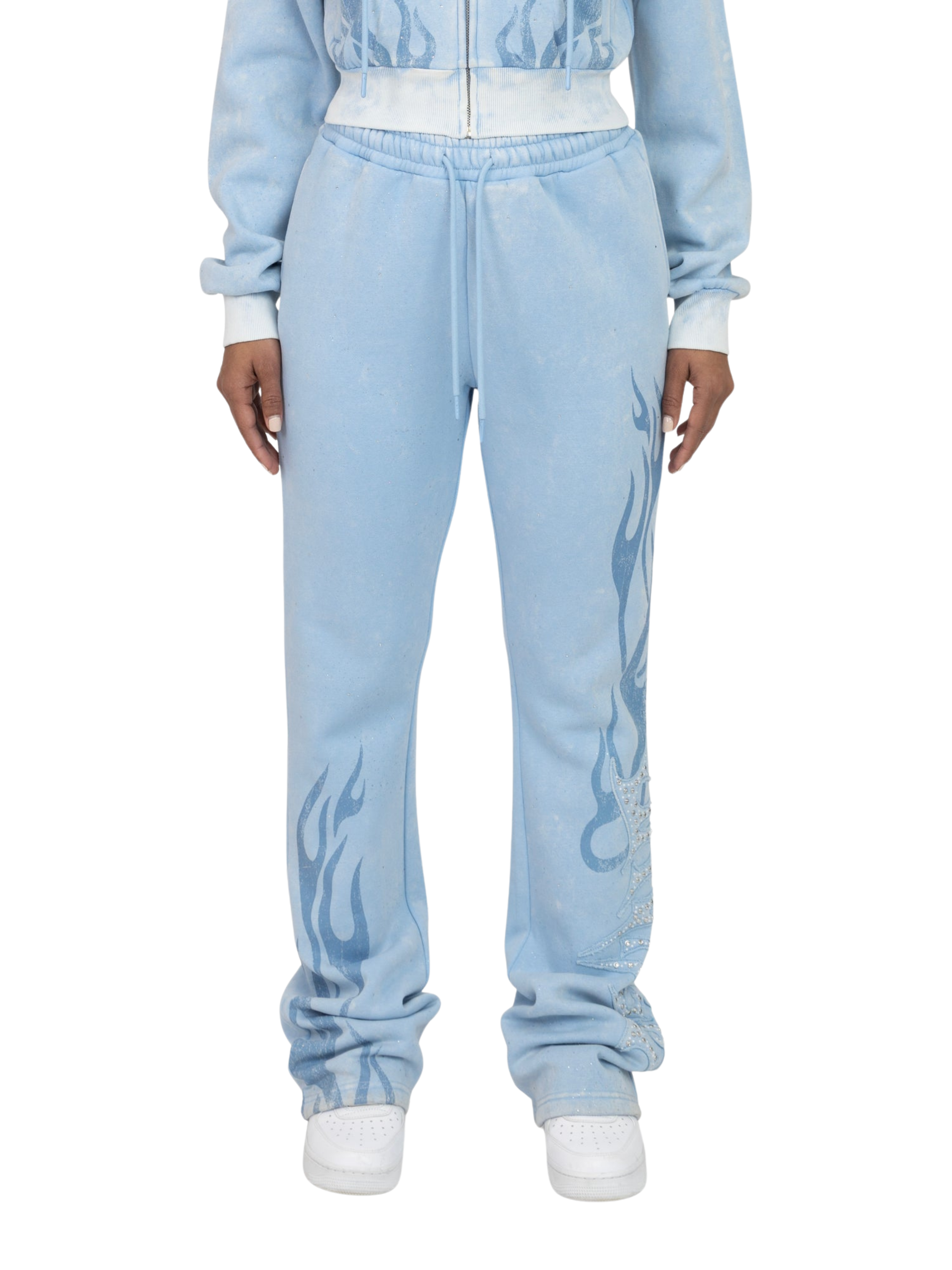 Womens Sparkly Fleece Sweatpants