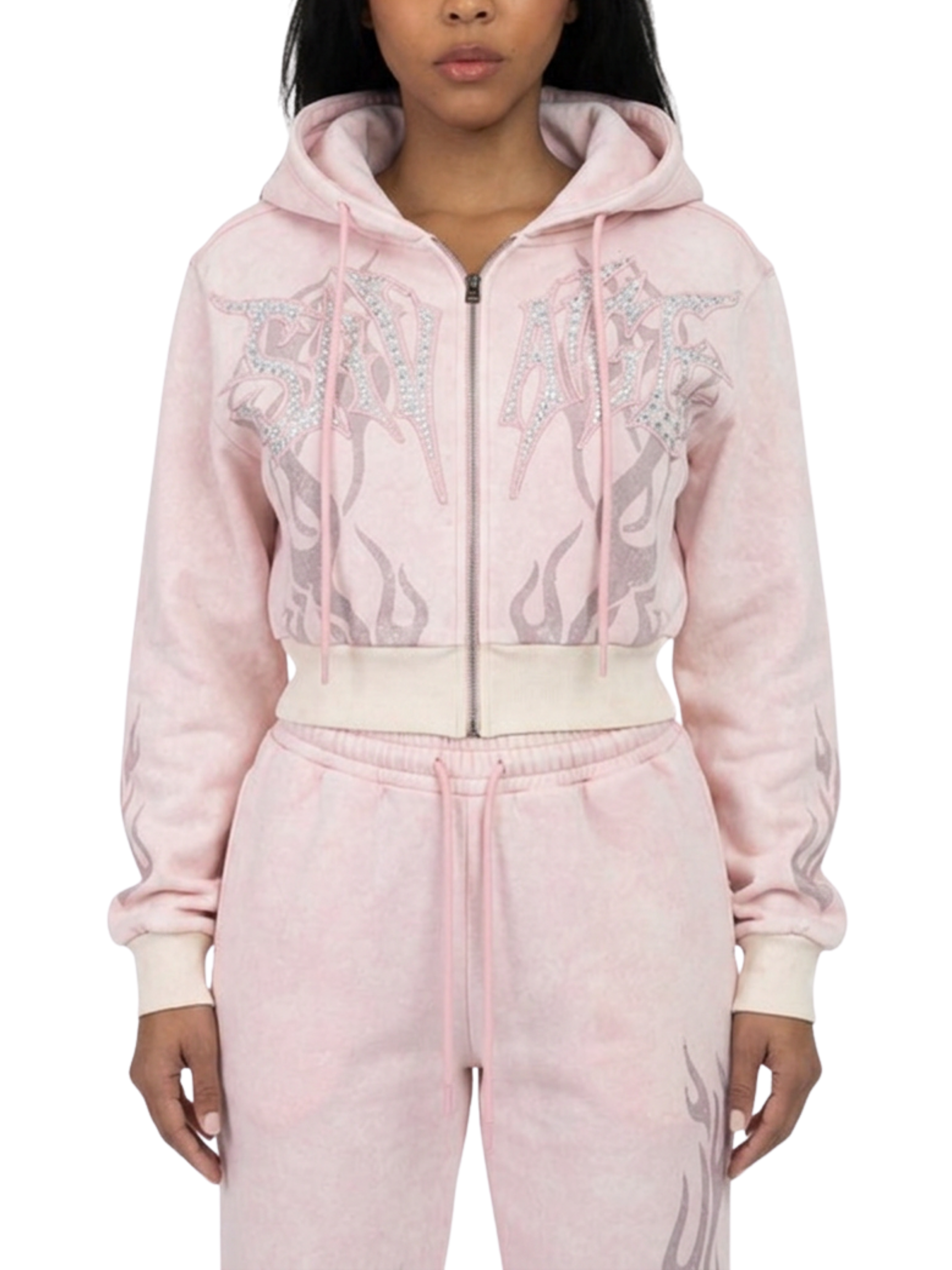 Womens Sparkly Zip Up Hoodie