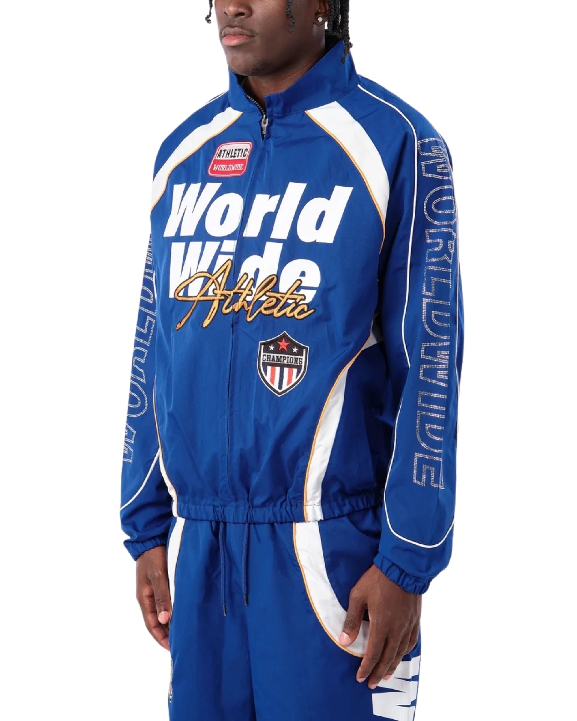 Mens Nylon Worldwide Full-Zip
