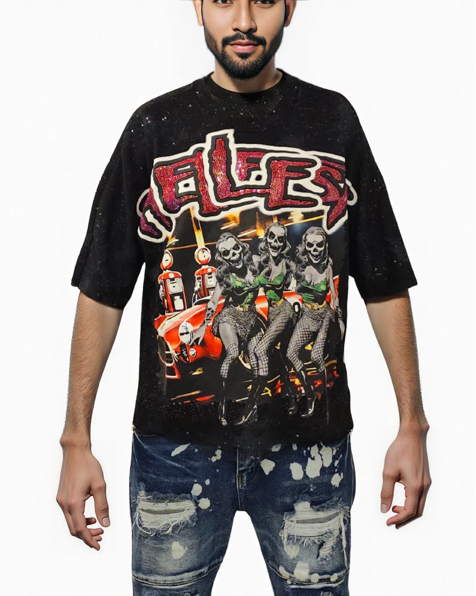 Mens Hellfest cropped Shirt