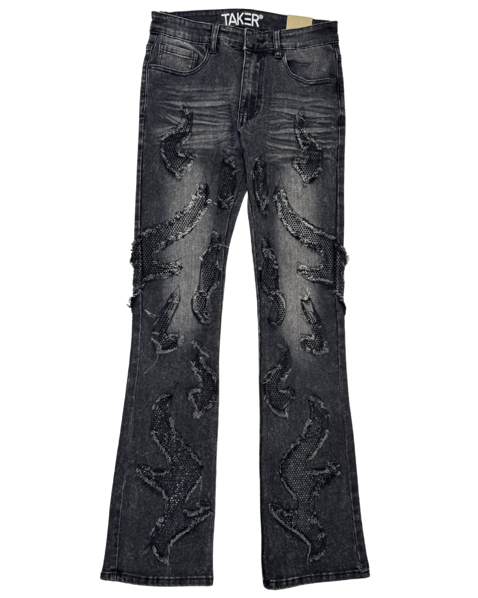 Mens Stacked Flare Fit Jean T5008