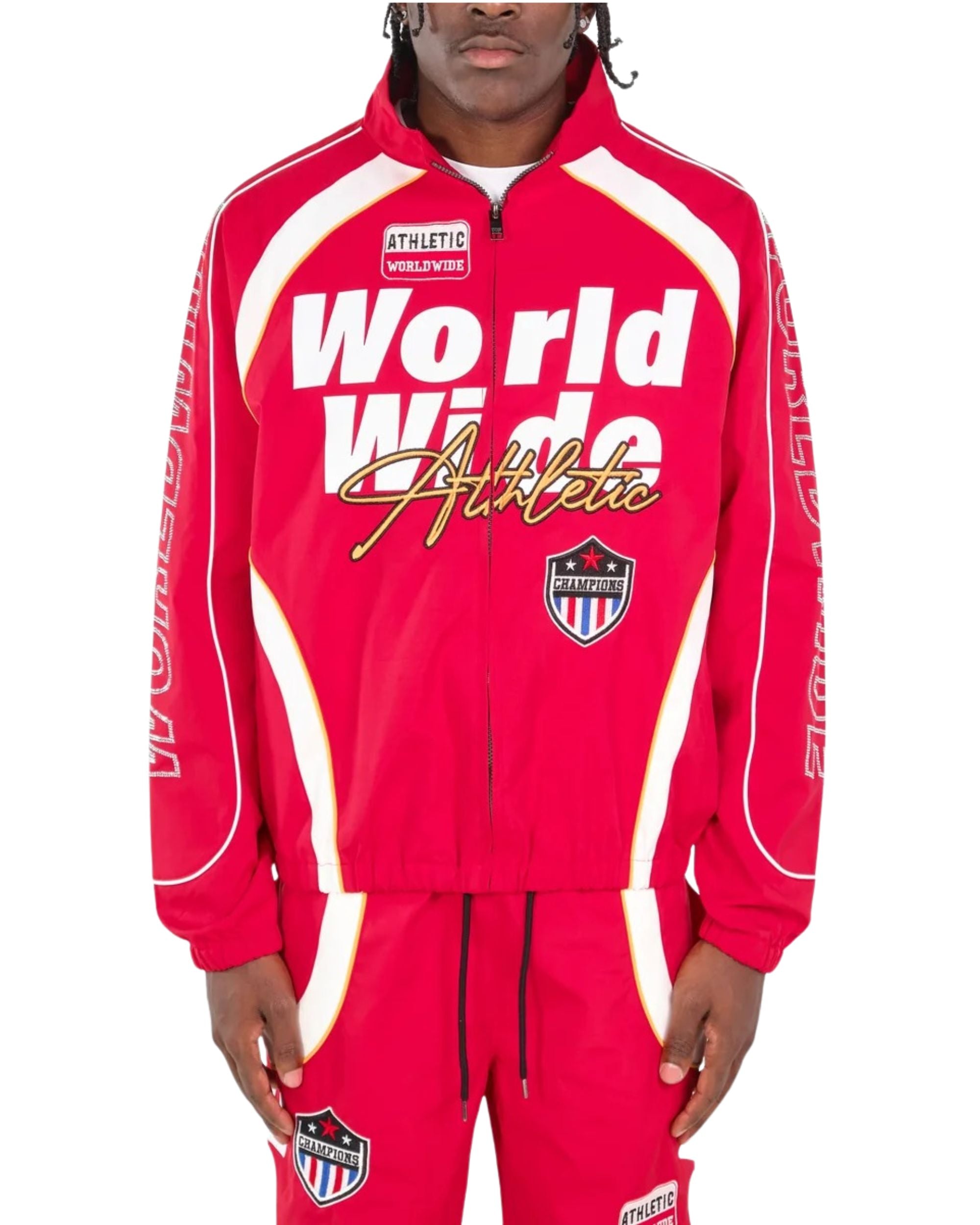 Mens Nylon Worldwide Full-Zip