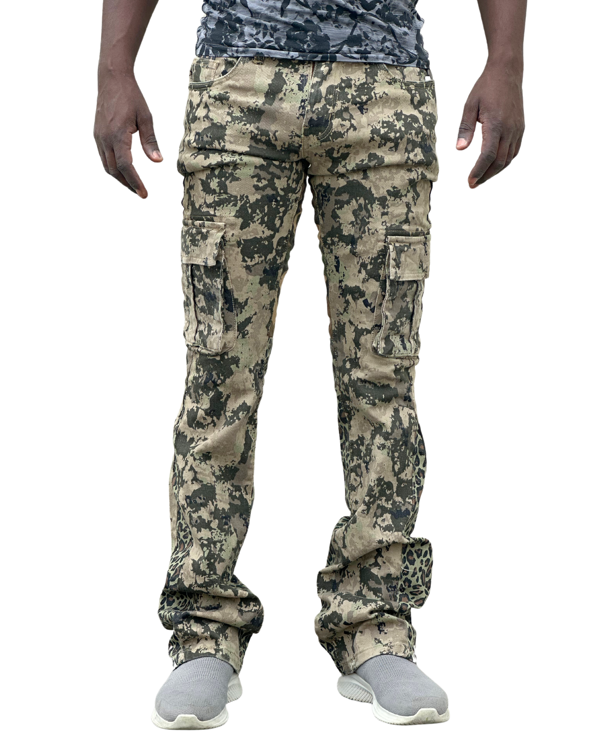 Mens Camo Stacked Jeans 33951A