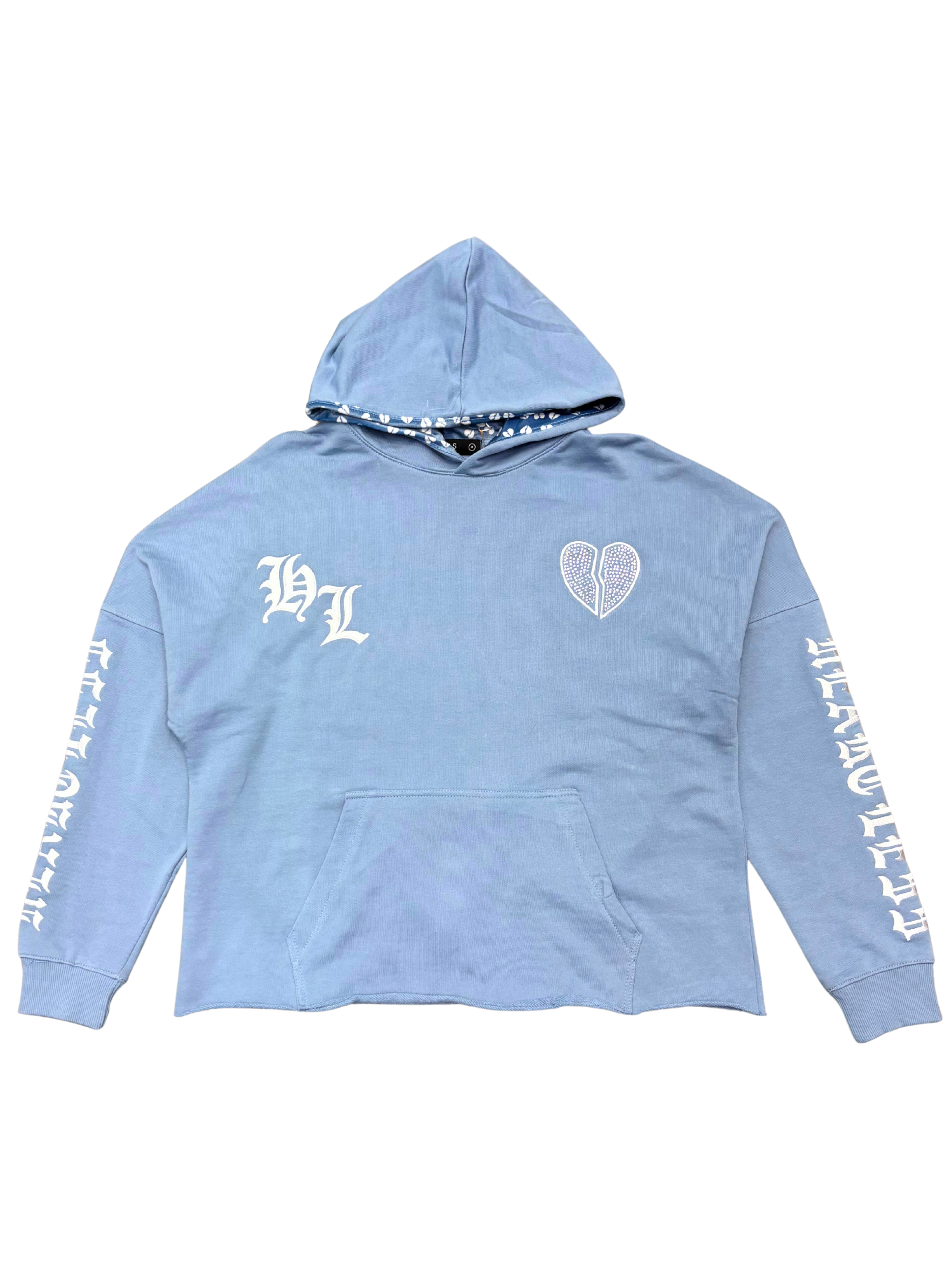 Mens Rhinestone Heartless Hoodie