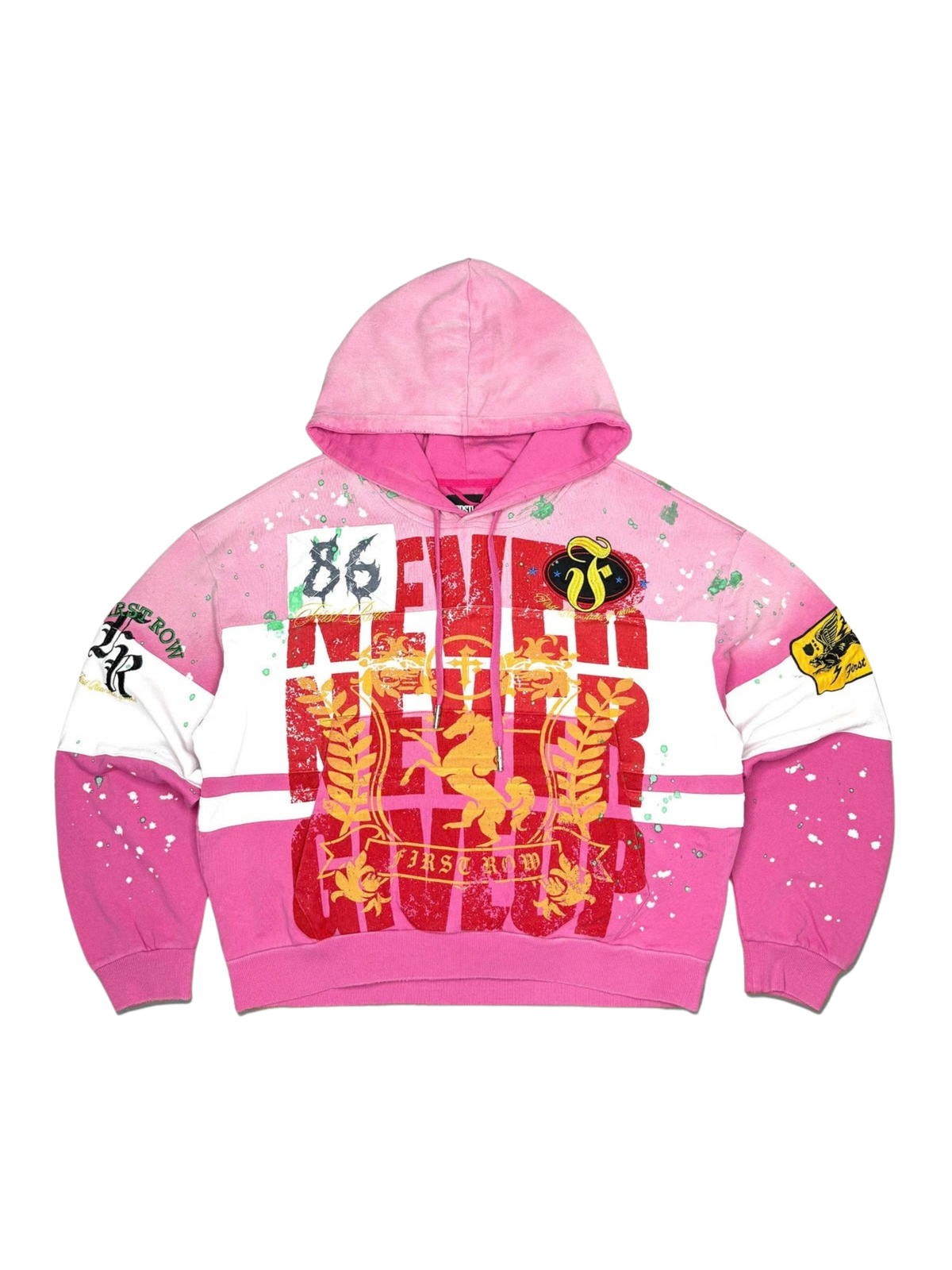 Mens Never Give Up Hoodie