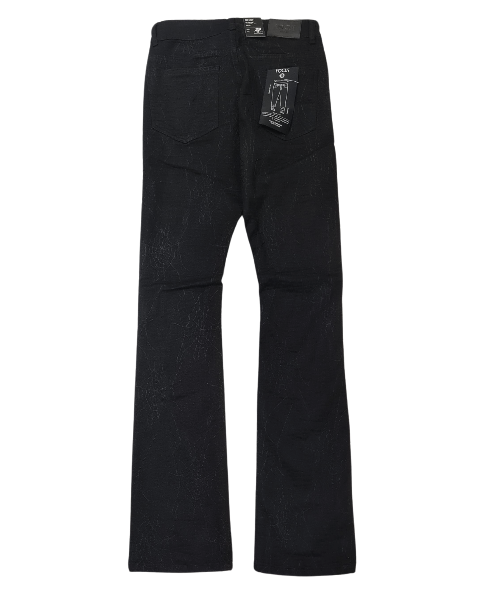 Mens Spider Web Stacked Slim Fit Jean 3508