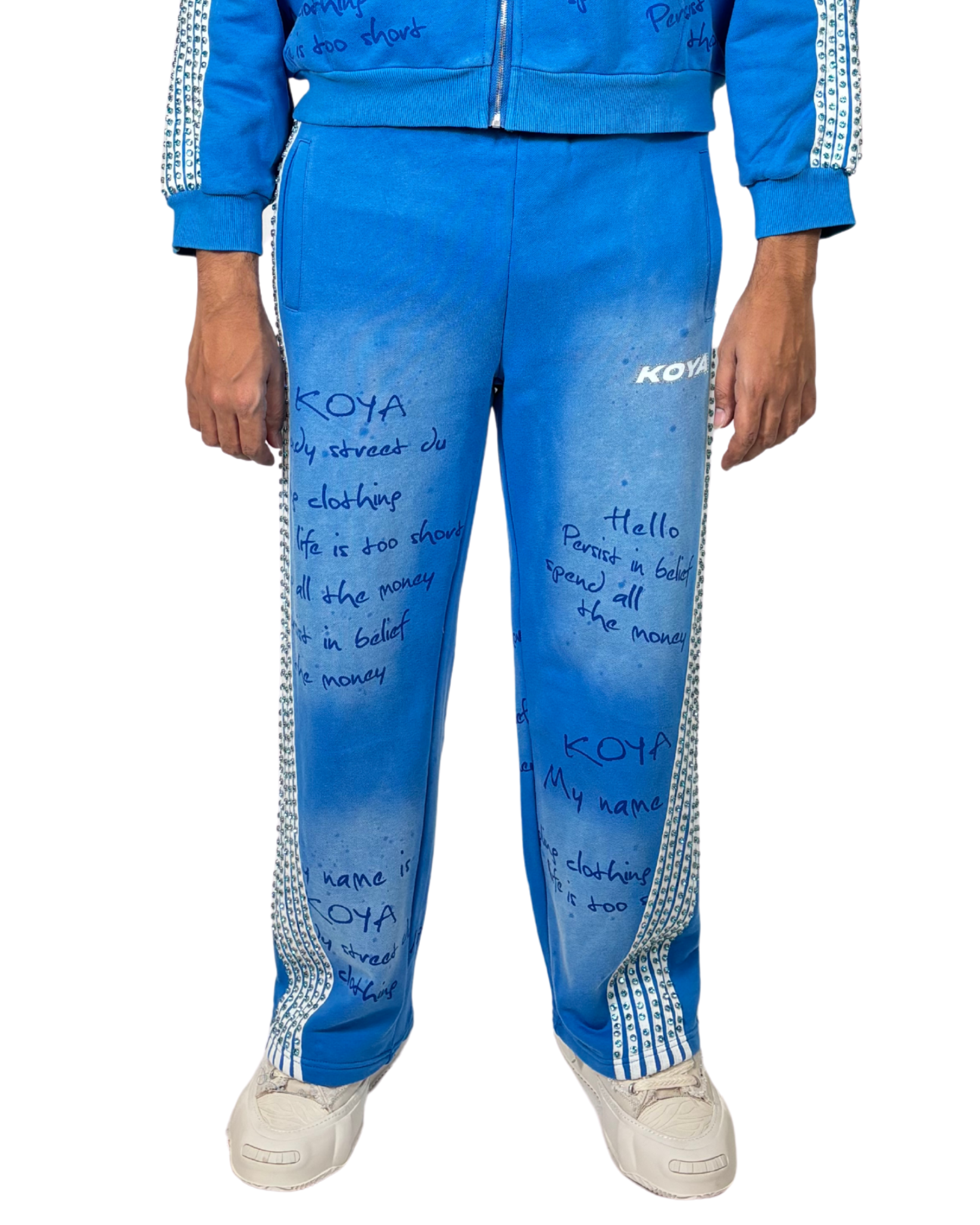 Mens Rhinestone Sweatpants KSRS01