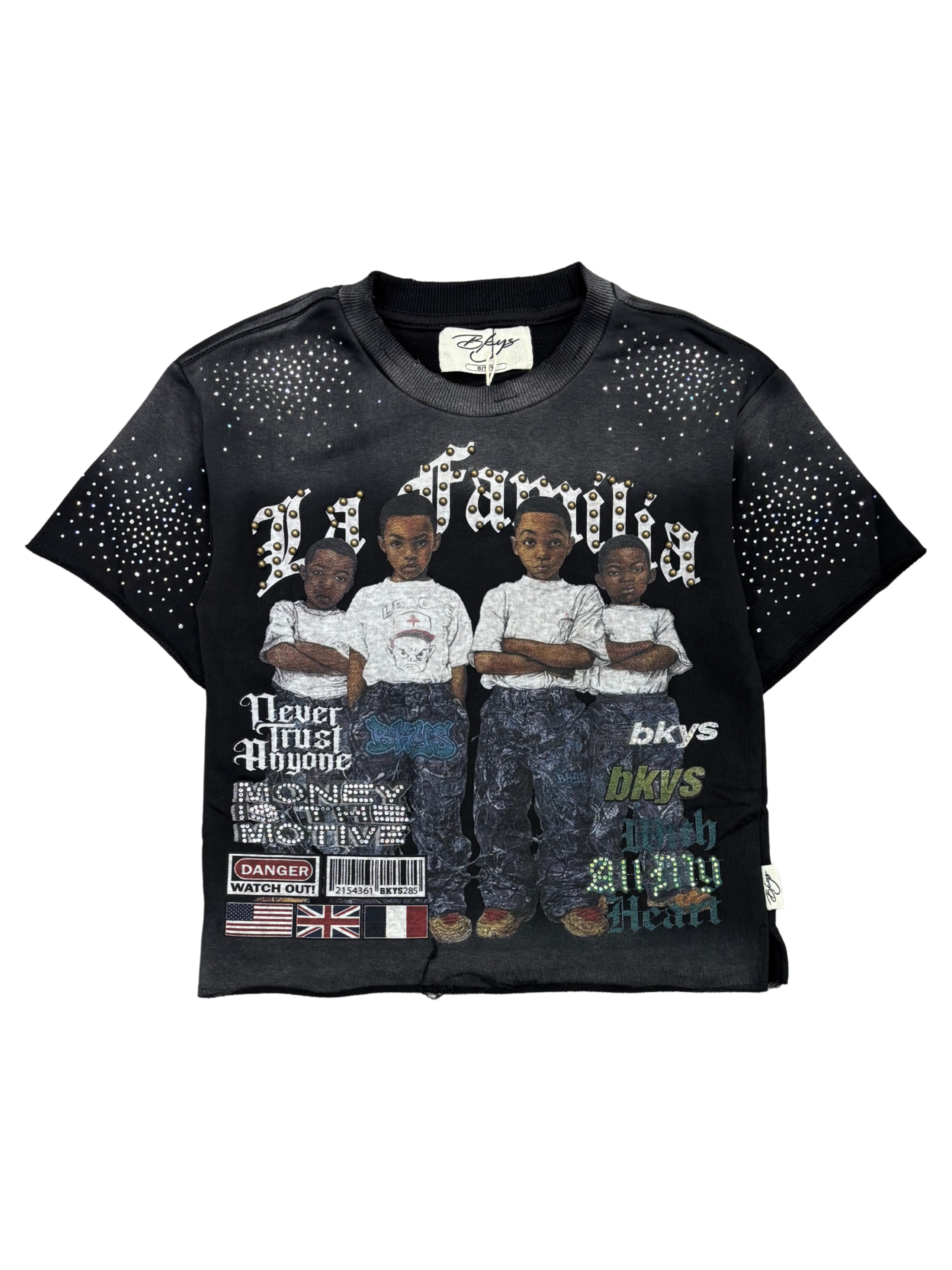 Kids La Familia Rhinestone Shirt