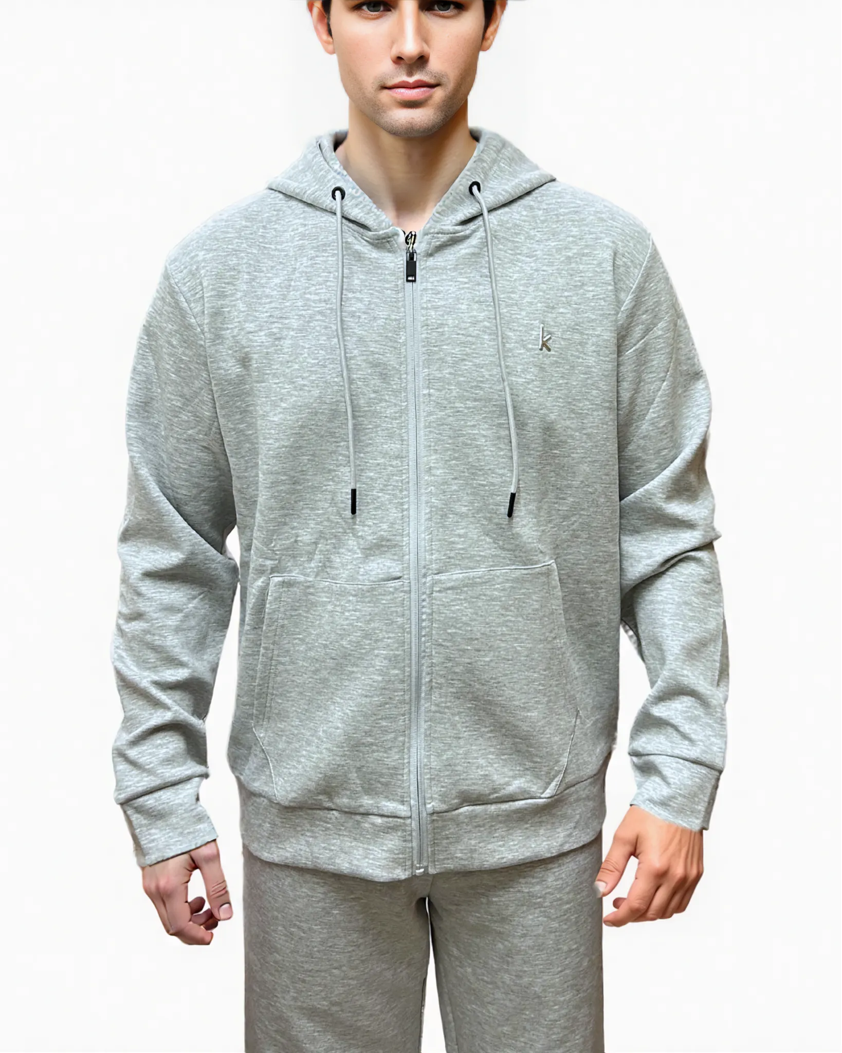 Mens Athleisure Zipper Hoodie 10431