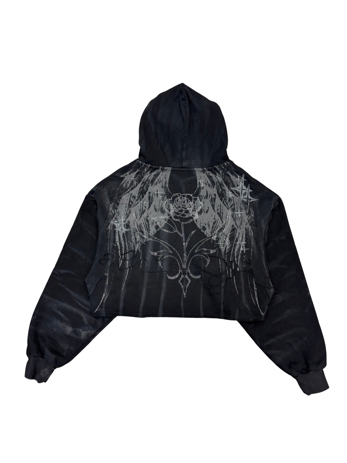 Womens Sacred Rhinestone Hoodie