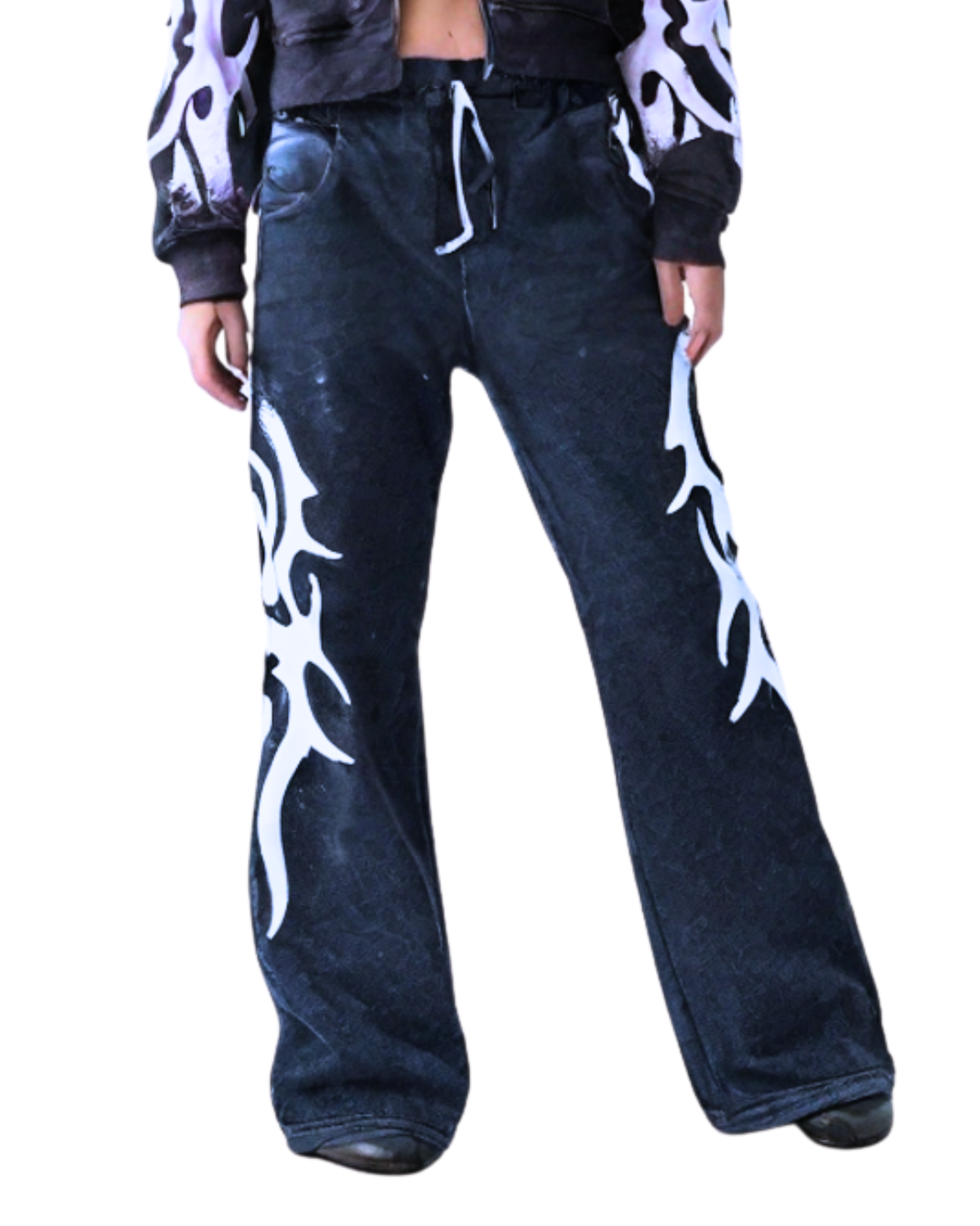 Womens Rhinestone Sweatpant ST3529