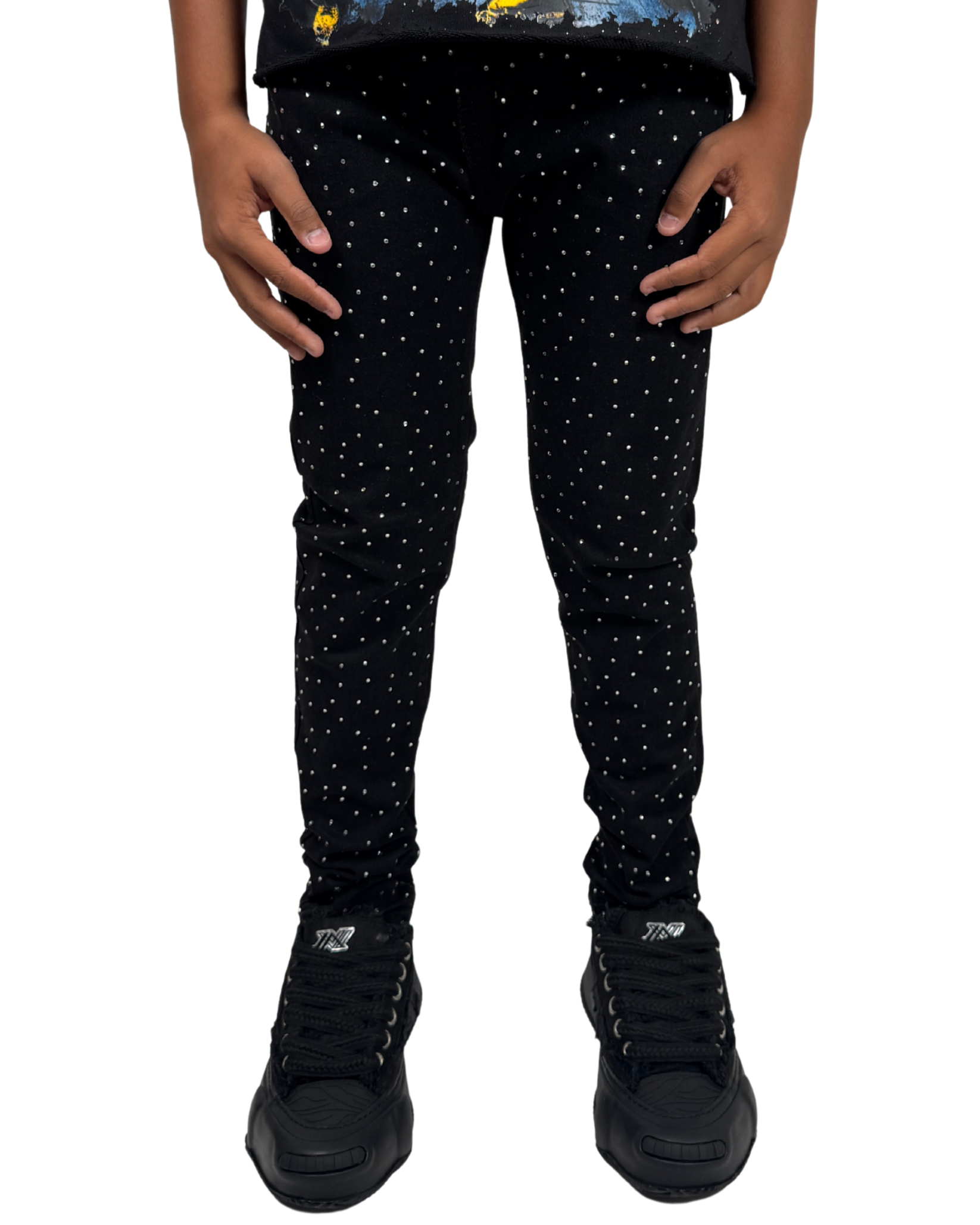 Kids Stacked Jeans B3009