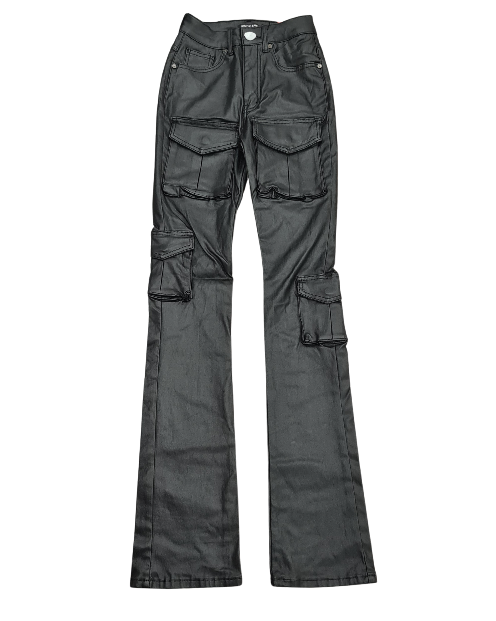 Womens Coated High Waist Jeans