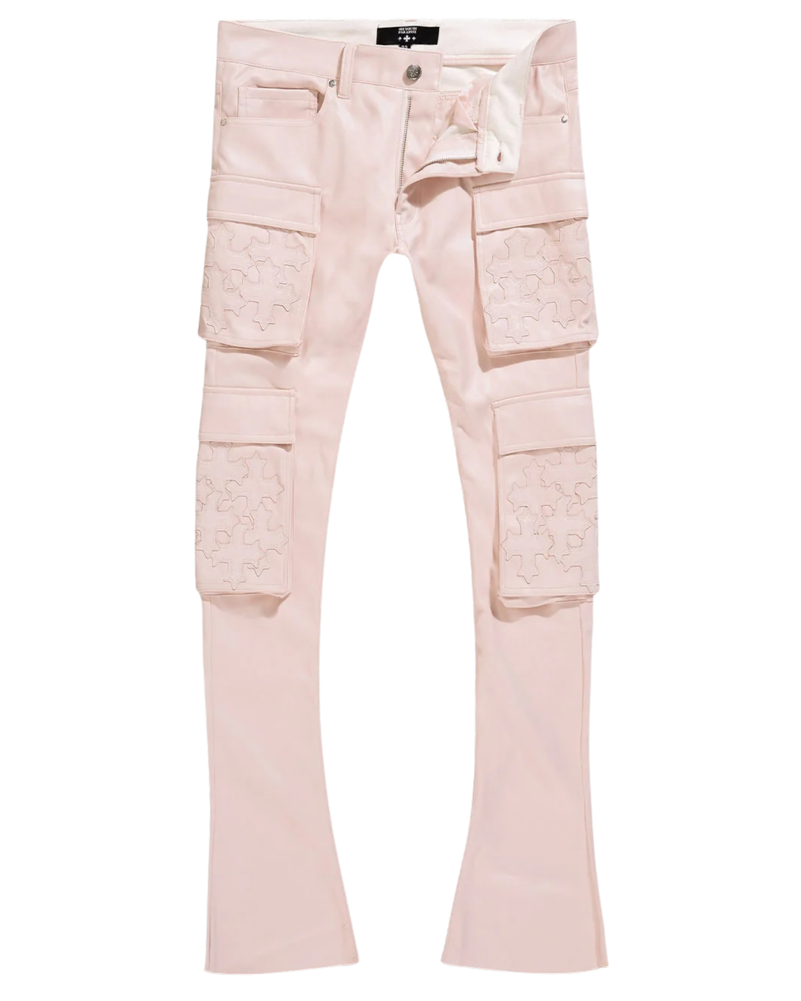 Mens Crosses Stacked Pants