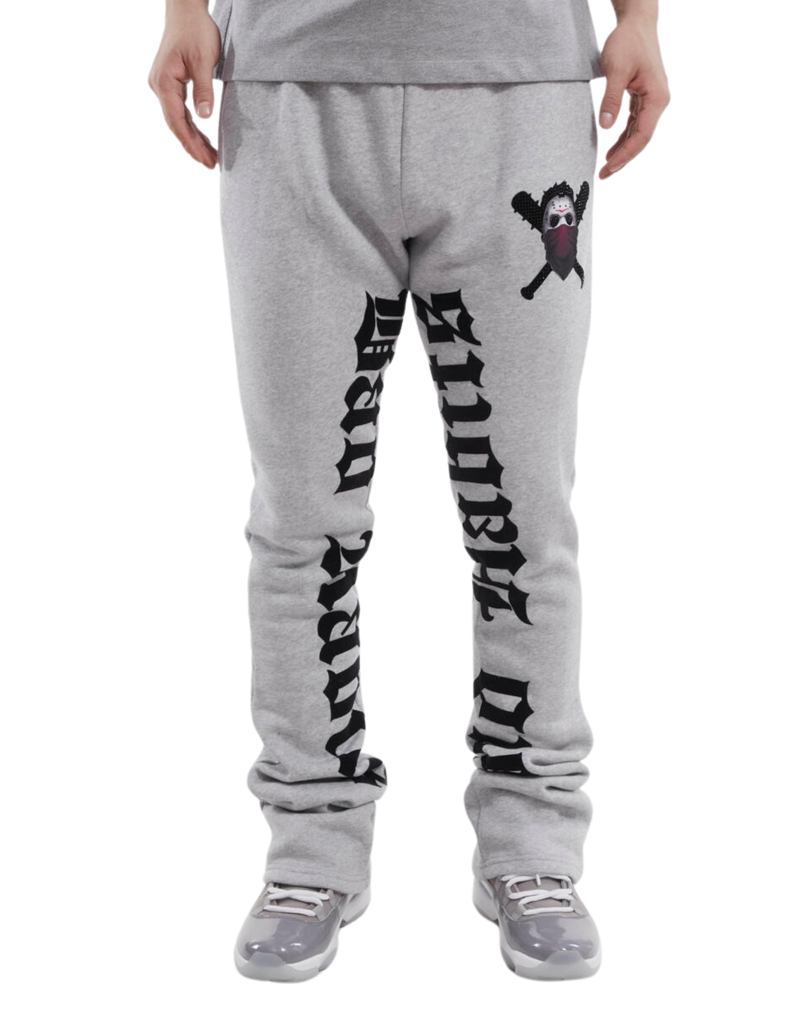 Mens Bad Habits Stacked Sweatpants