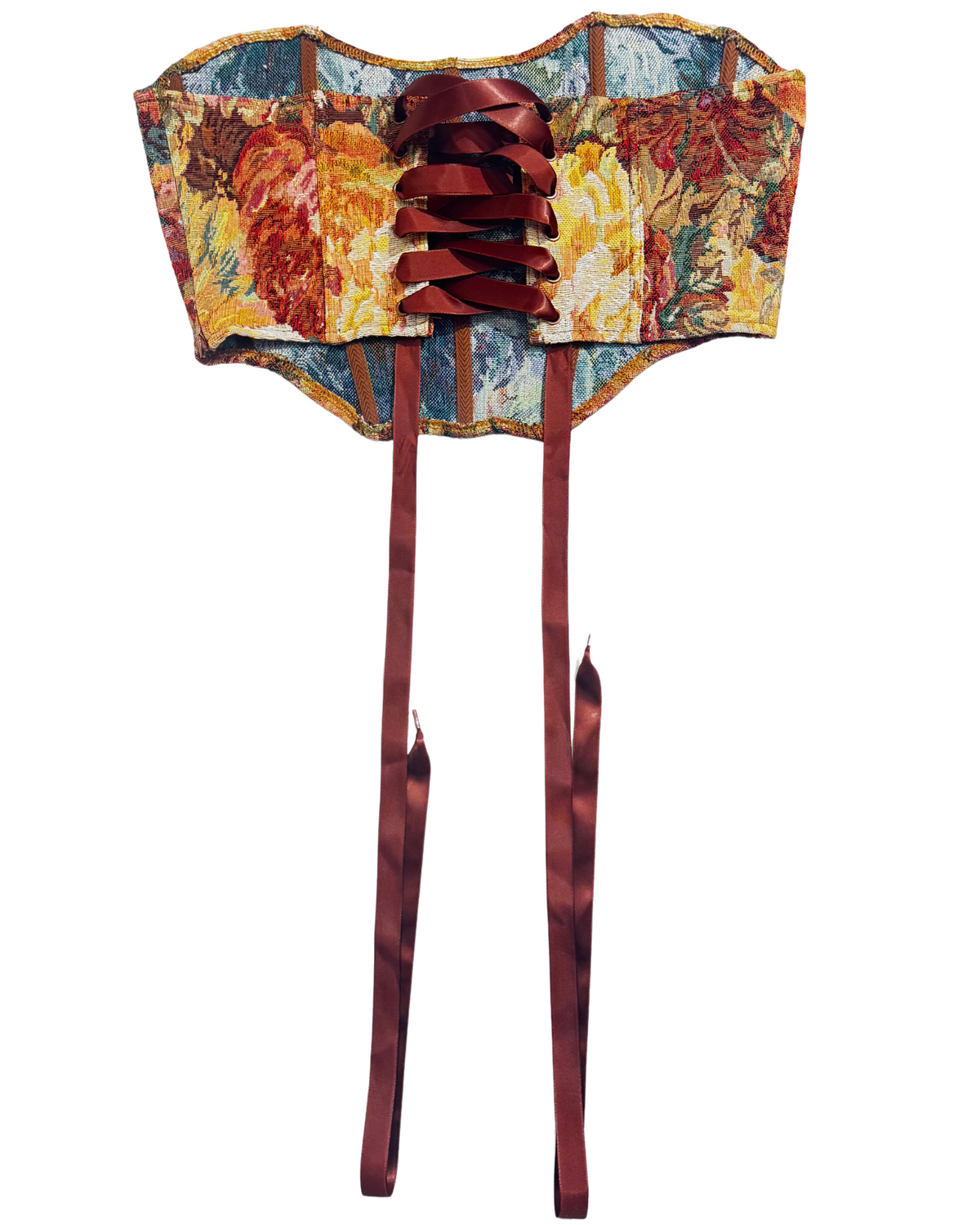 Womens Floral Printed Corset Top
