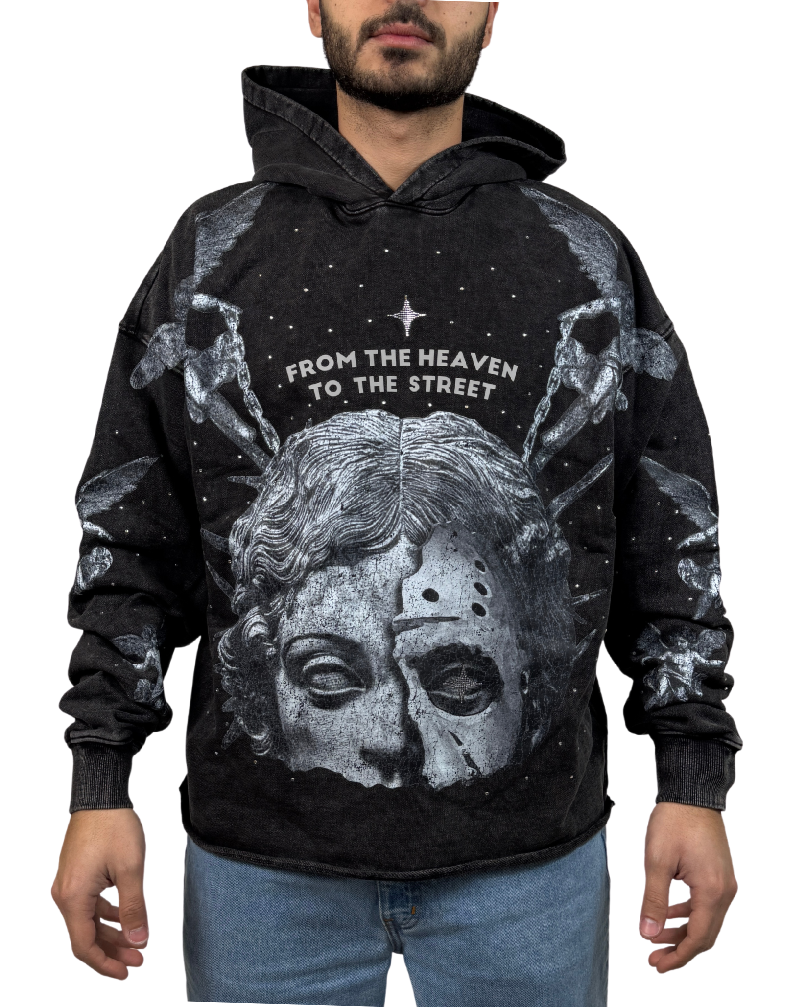 Mens From The Heaven To street Hoodie