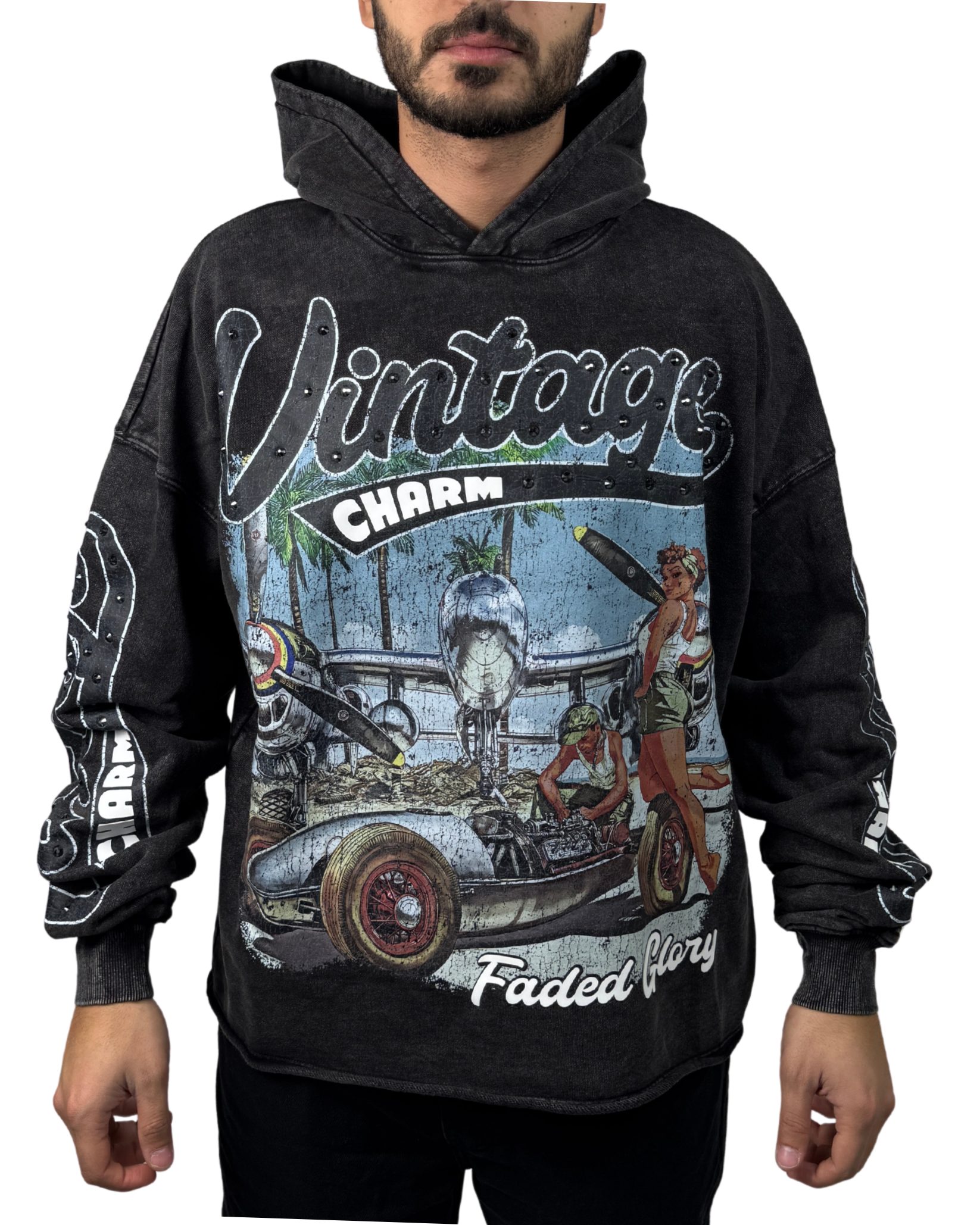 Mens Vintage Charm Hoodie