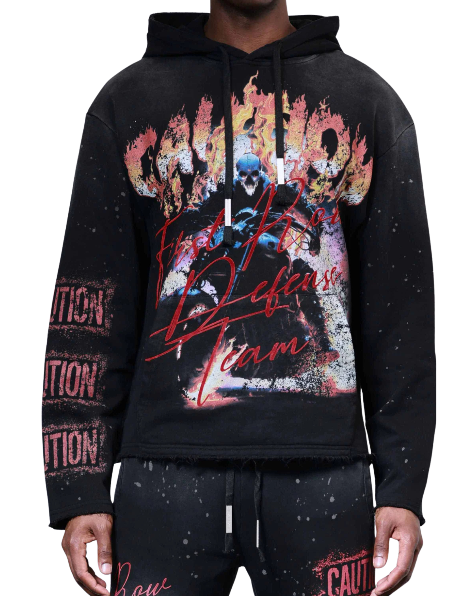 Mens Caution Not So Quiet Hoodie